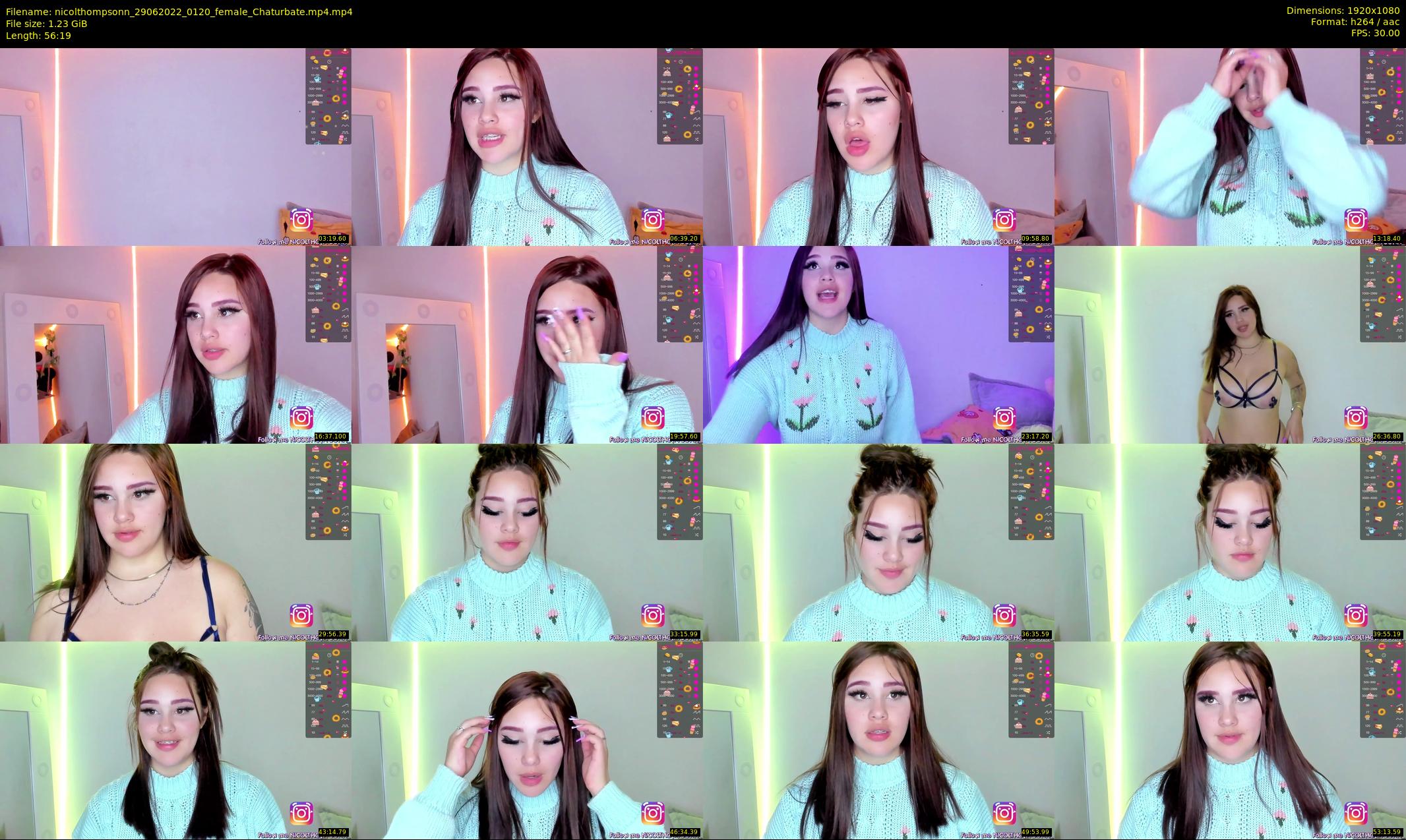 nicolthompsonn — 57 minute Chaturbate female cam show recording, 1080p, Jun 29, 2022