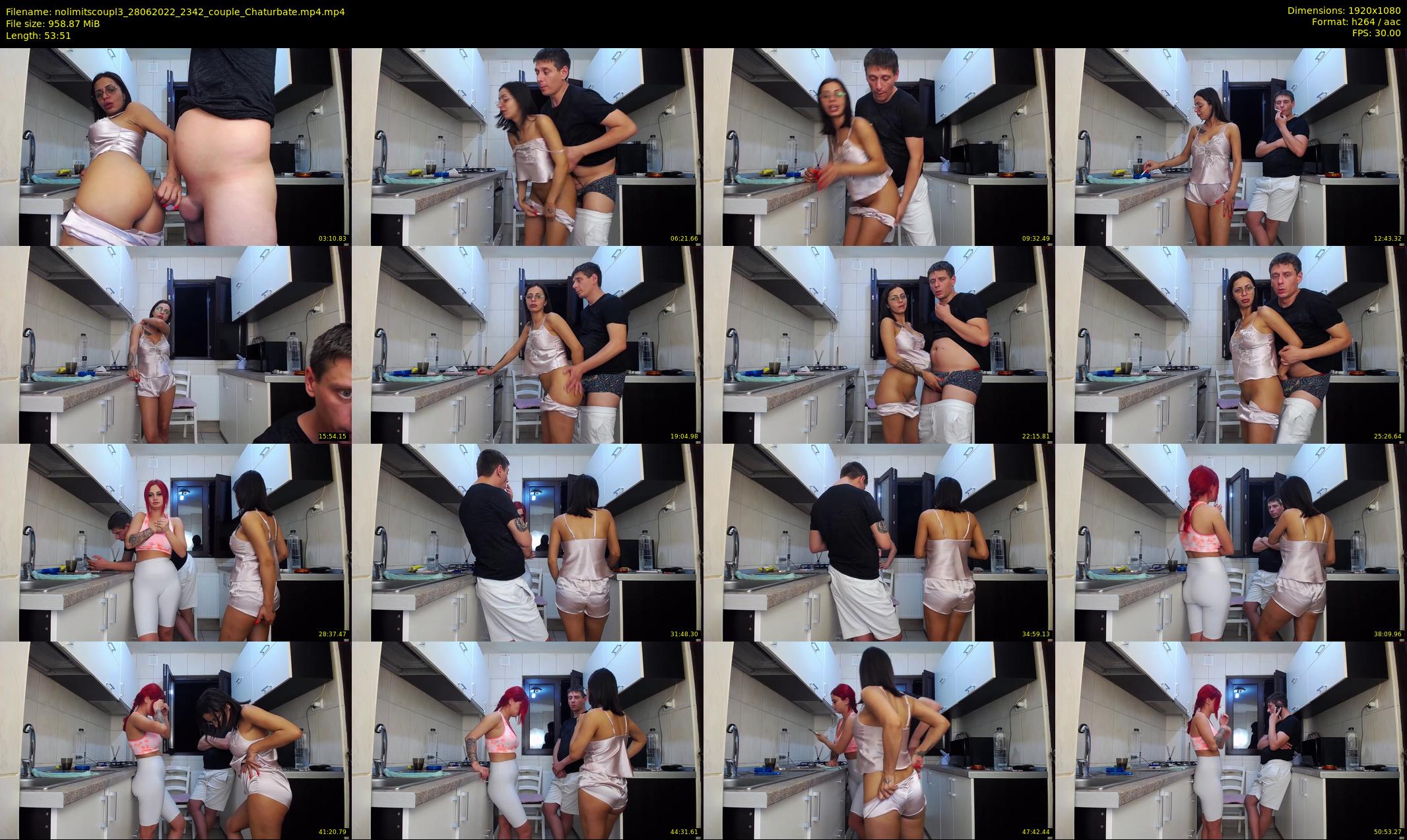nolimitscoupl3 — 54 minute Chaturbate couple cam show recording, 1080p, Jun 28, 2022
