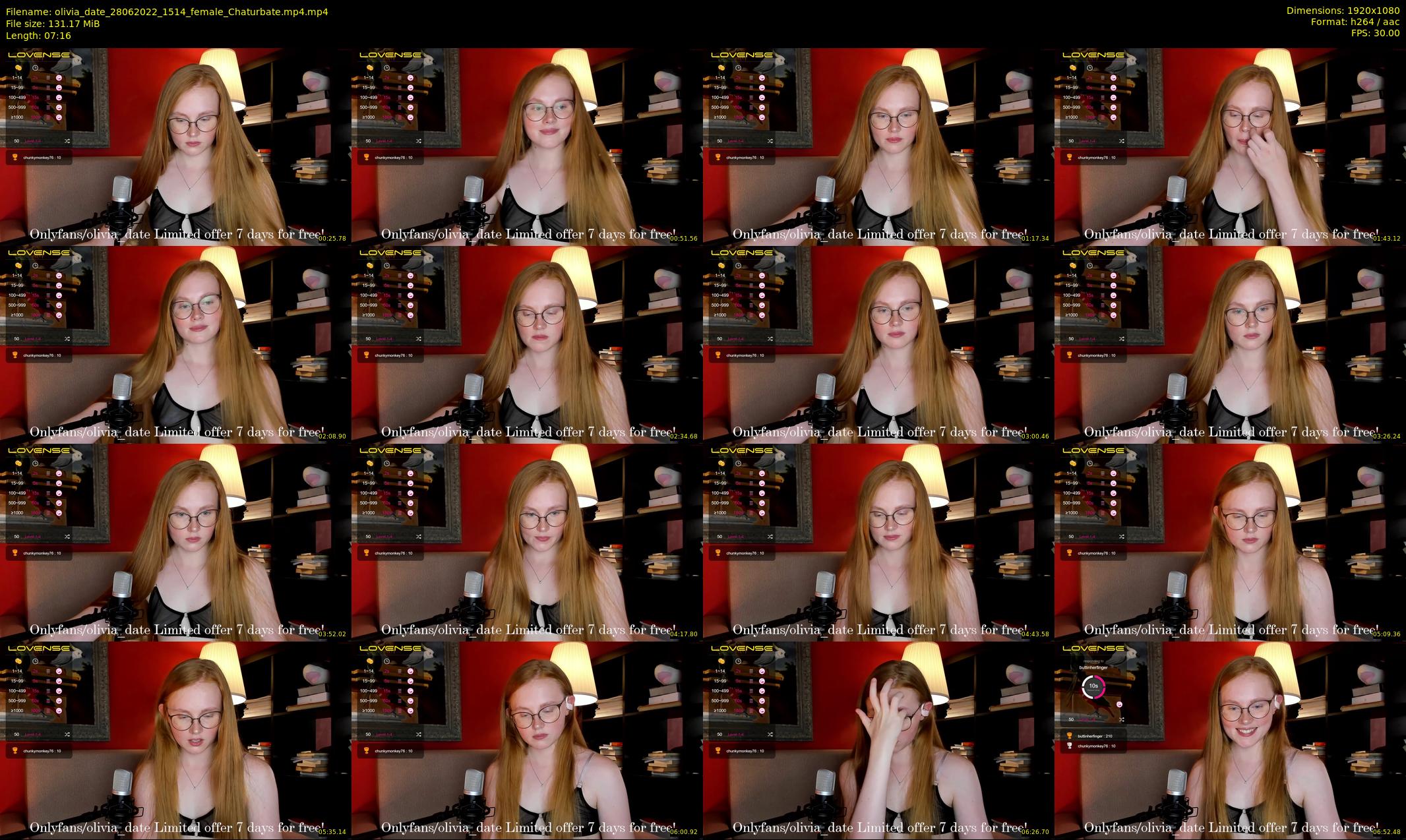 olivia_date — 8 minute Chaturbate female cam show recording, 1080p, Jun 28, 2022