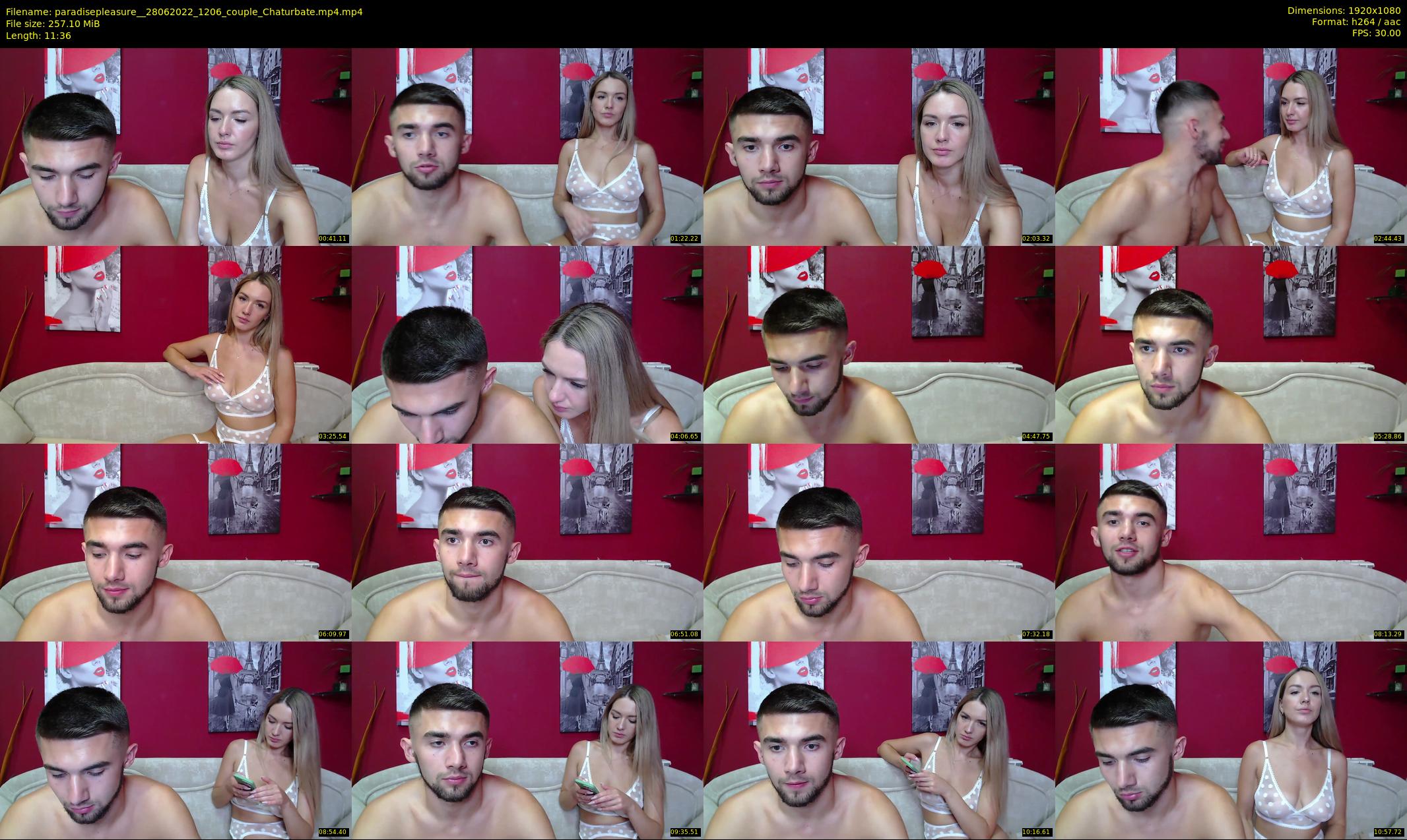 paradisepleasure_ — 12 minute Chaturbate couple cam show recording, 1080p, Jun 28, 2022