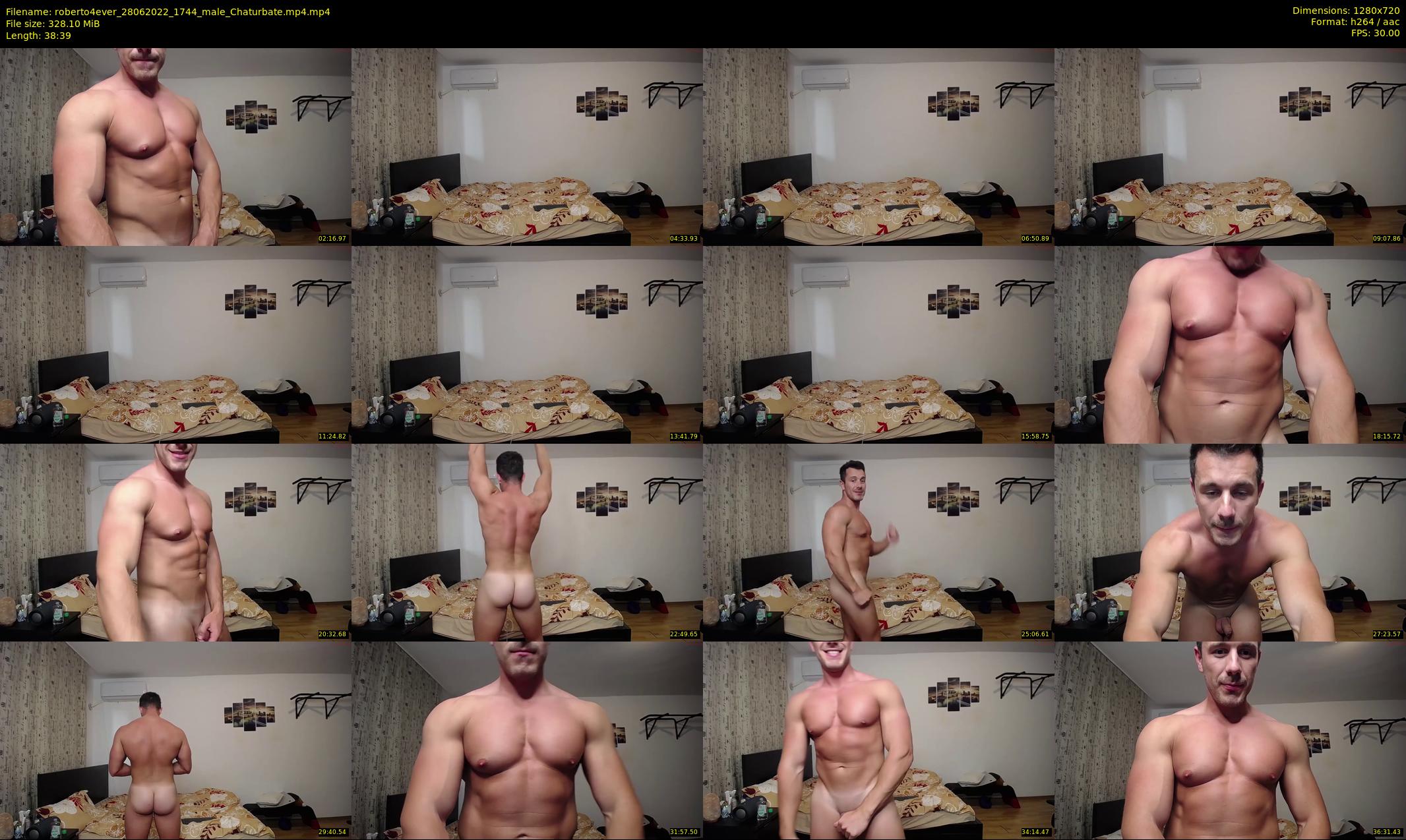 roberto4ever — 39 minute Chaturbate male cam show recording, 720p, Jun 28, 2022