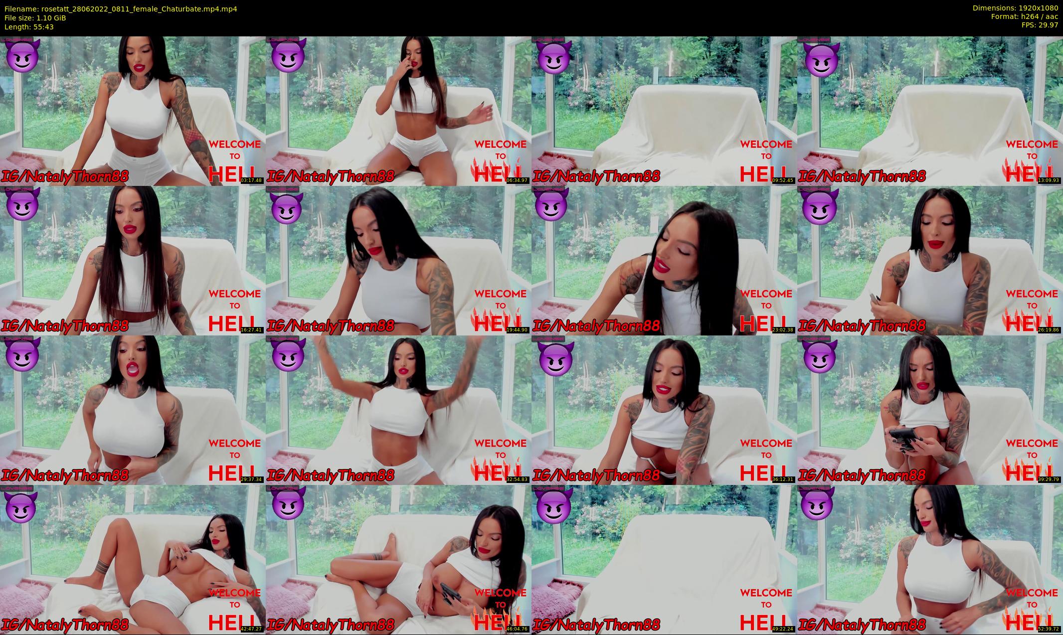 rosetatt — 56 minute Chaturbate female cam show recording, 1080p, Jun 28, 2022