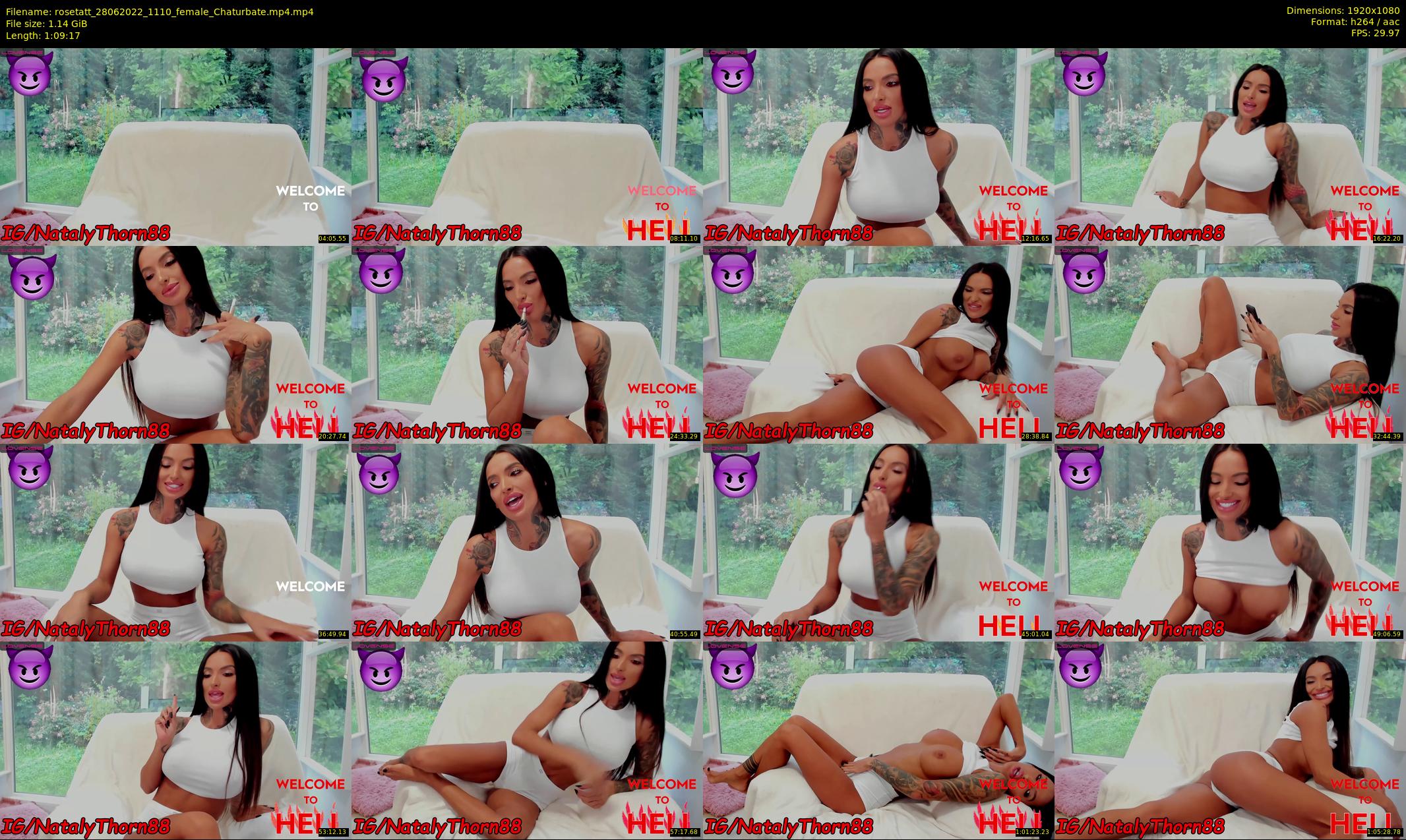 rosetatt — 70 minute Chaturbate female cam show recording, 1080p, Jun 28, 2022