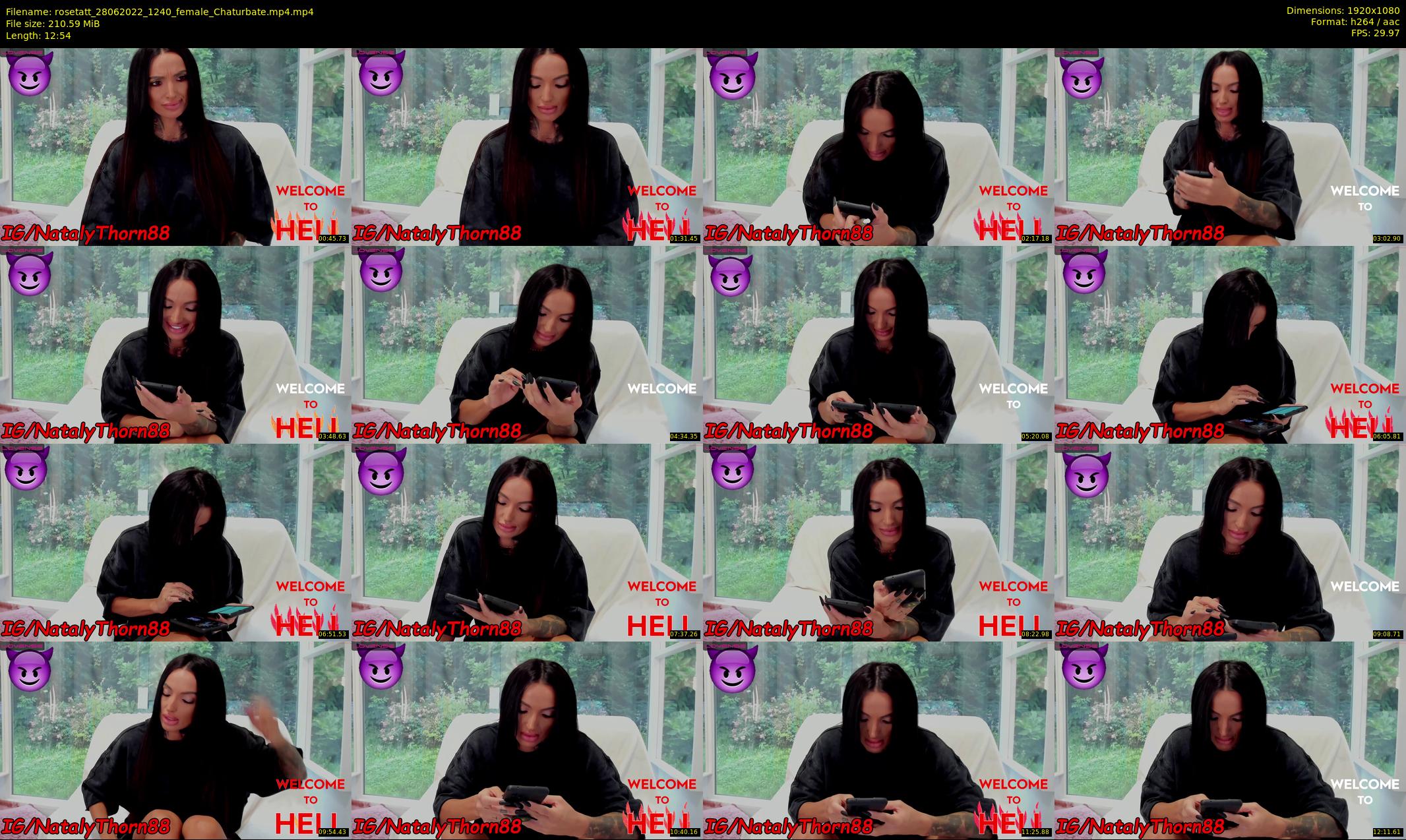 rosetatt — 13 minute Chaturbate female cam show recording, 1080p, Jun 28, 2022