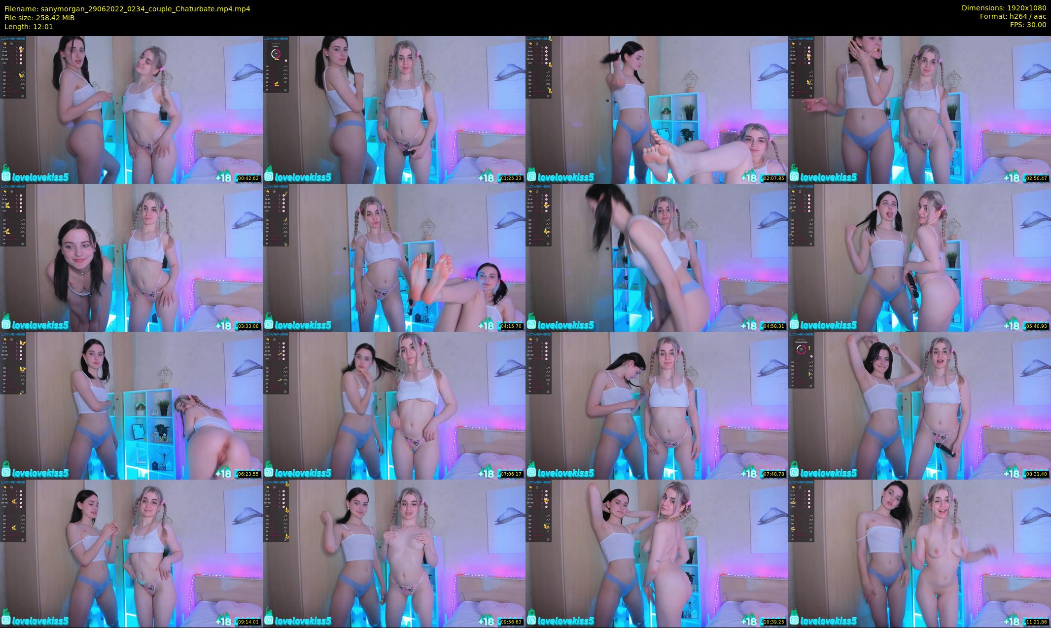 sanymorgan — 13 minute Chaturbate couple cam show recording, 1080p, Jun 29, 2022