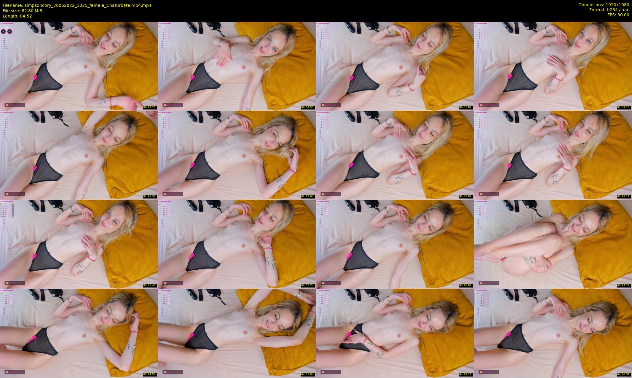 simpsoncory — 5 minute Chaturbate female cam show recording, 1080p, Jun 28, 2022