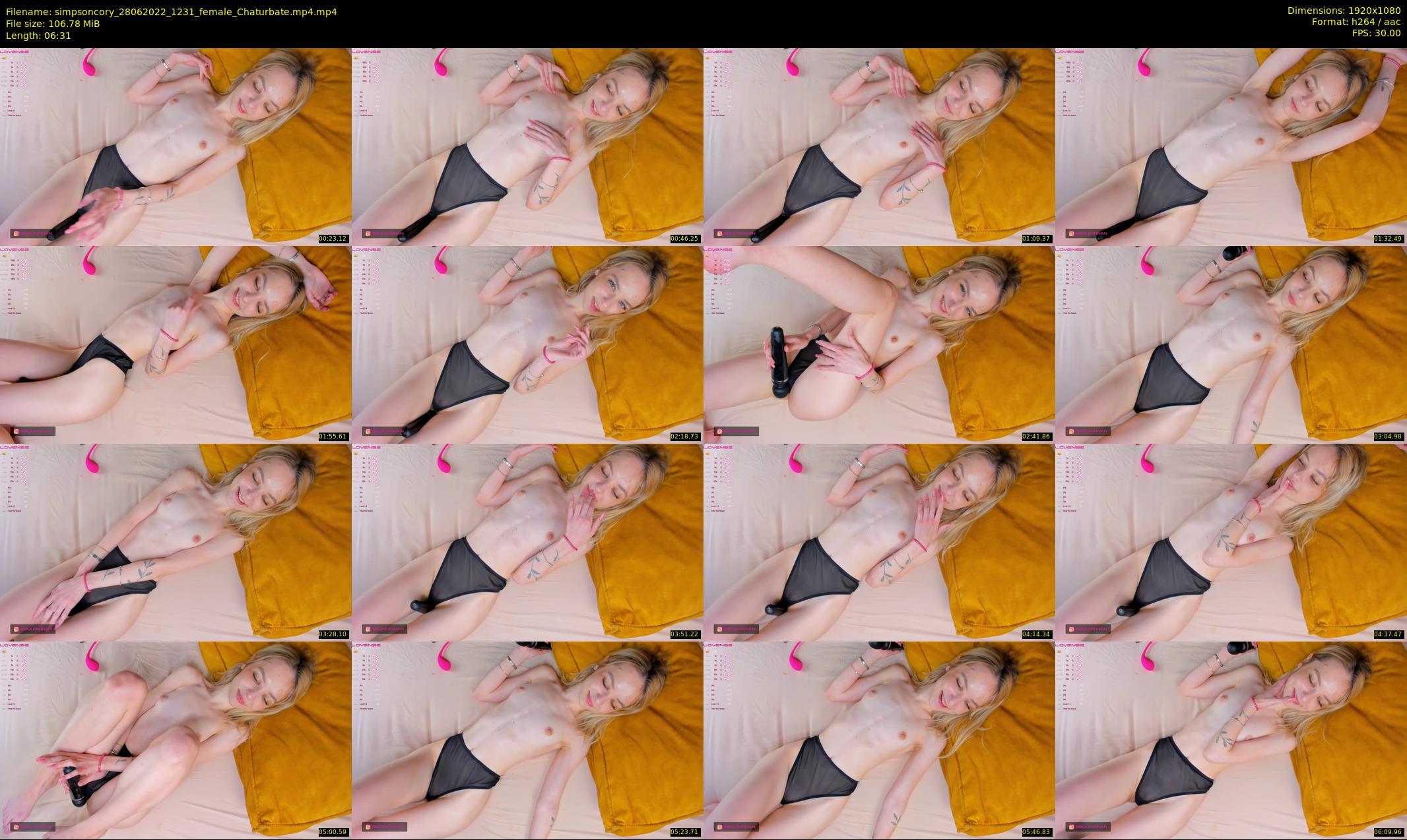 simpsoncory — 7 minute Chaturbate female cam show recording, 1080p, Jun 28, 2022