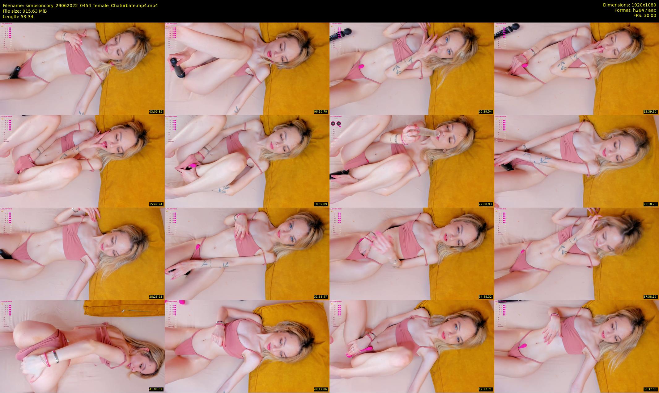 simpsoncory — 54 minute Chaturbate female cam show recording, 1080p, Jun 29, 2022