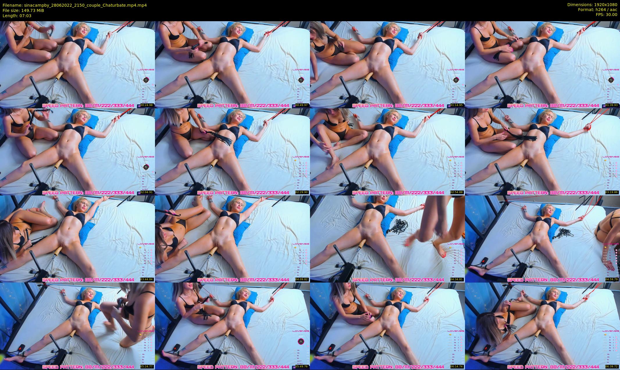 sinacampby — 8 minute Chaturbate couple cam show recording, 1080p, Jun 28, 2022