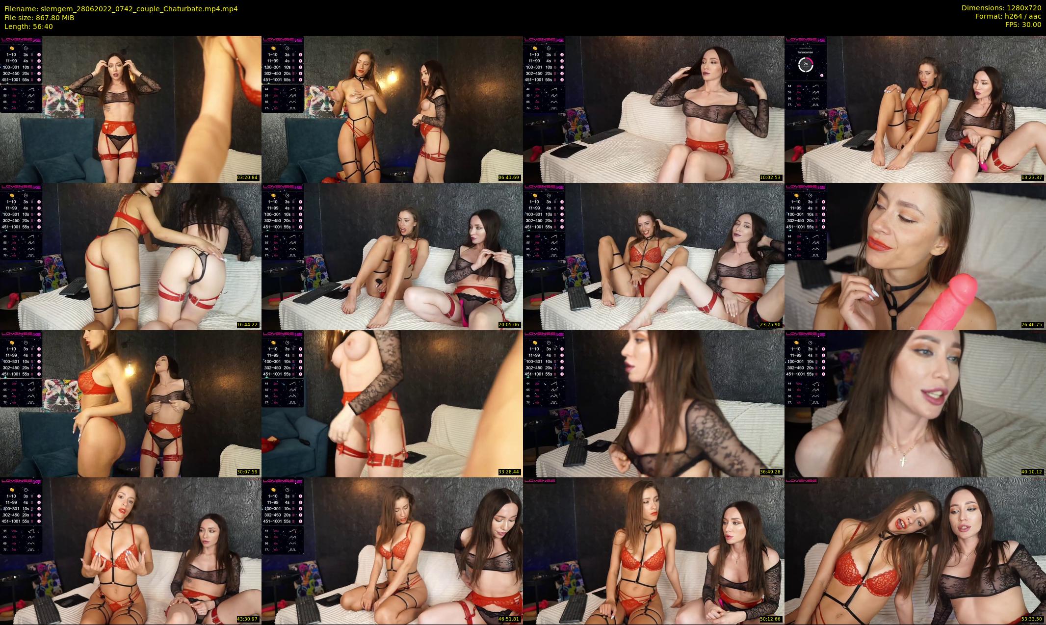 slemgem — 57 minute Chaturbate couple cam show recording, 720p, Jun 28, 2022