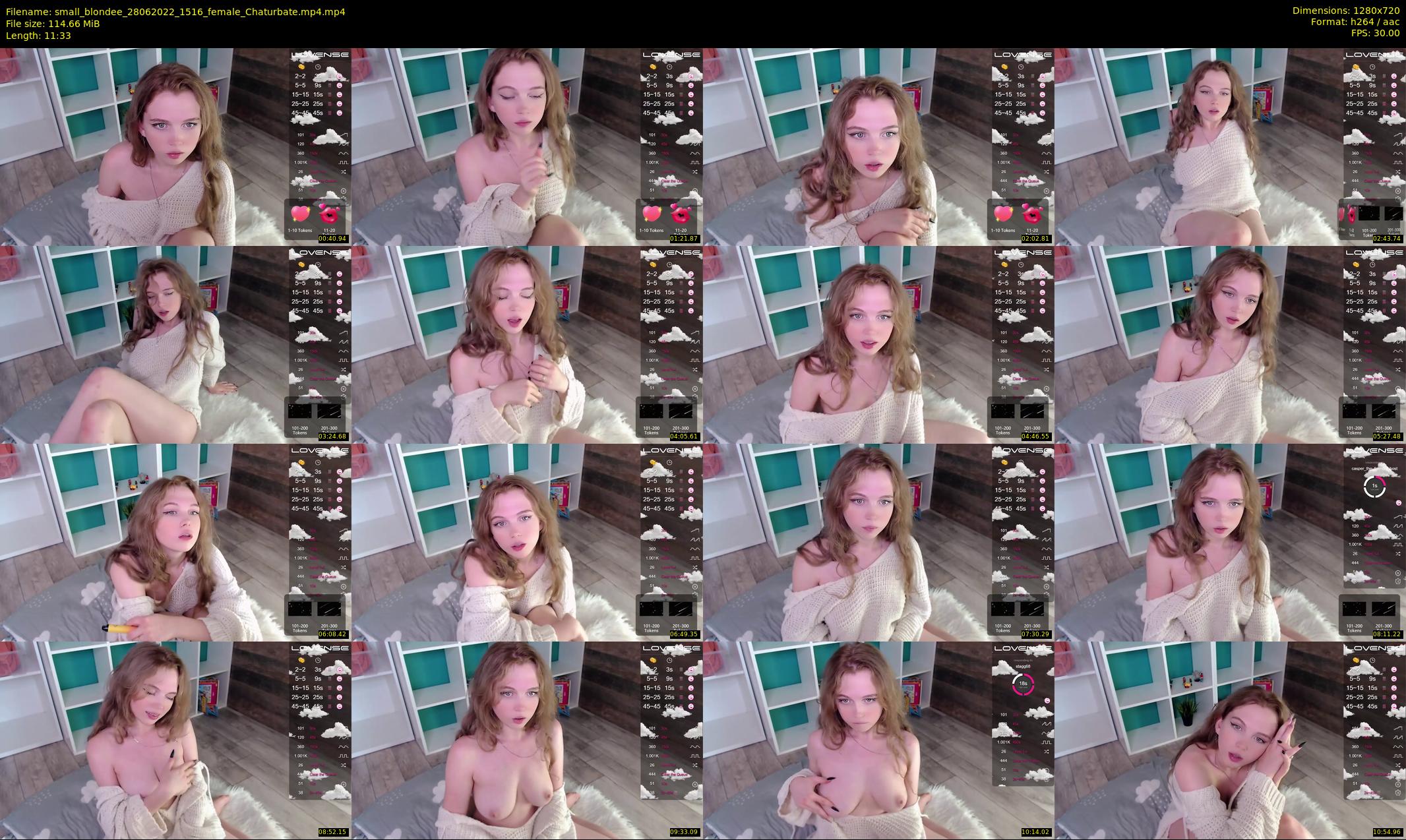 small_blondee — 12 minute Chaturbate female cam show recording, 720p, Jun 28, 2022