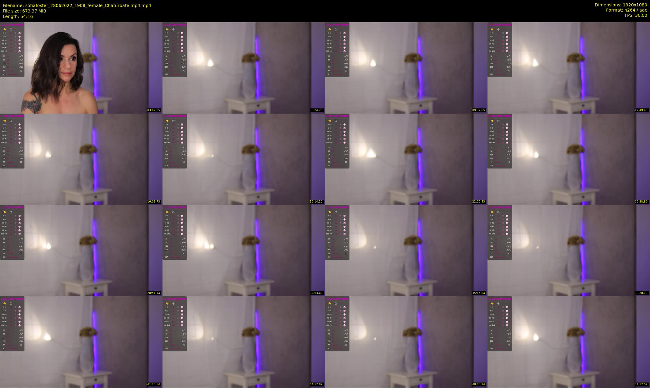 sofiafoster — 55 minute Chaturbate female cam show recording, 1080p, Jun 28, 2022