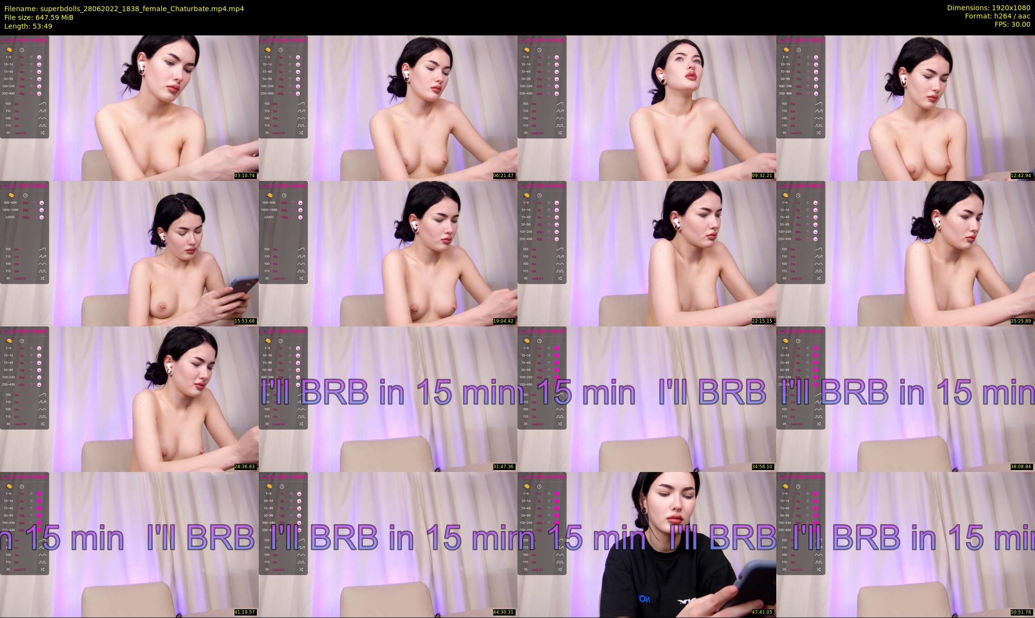 superbdolls — 54 minute Chaturbate couple cam show recording, 1080p, Jun 28, 2022