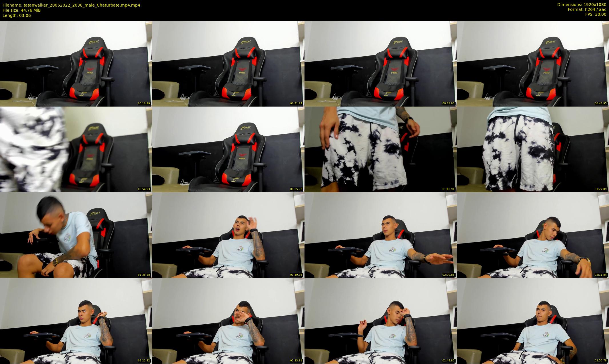 tatanwalker — 4 minute Chaturbate male cam show recording, 1080p, Jun 28, 2022