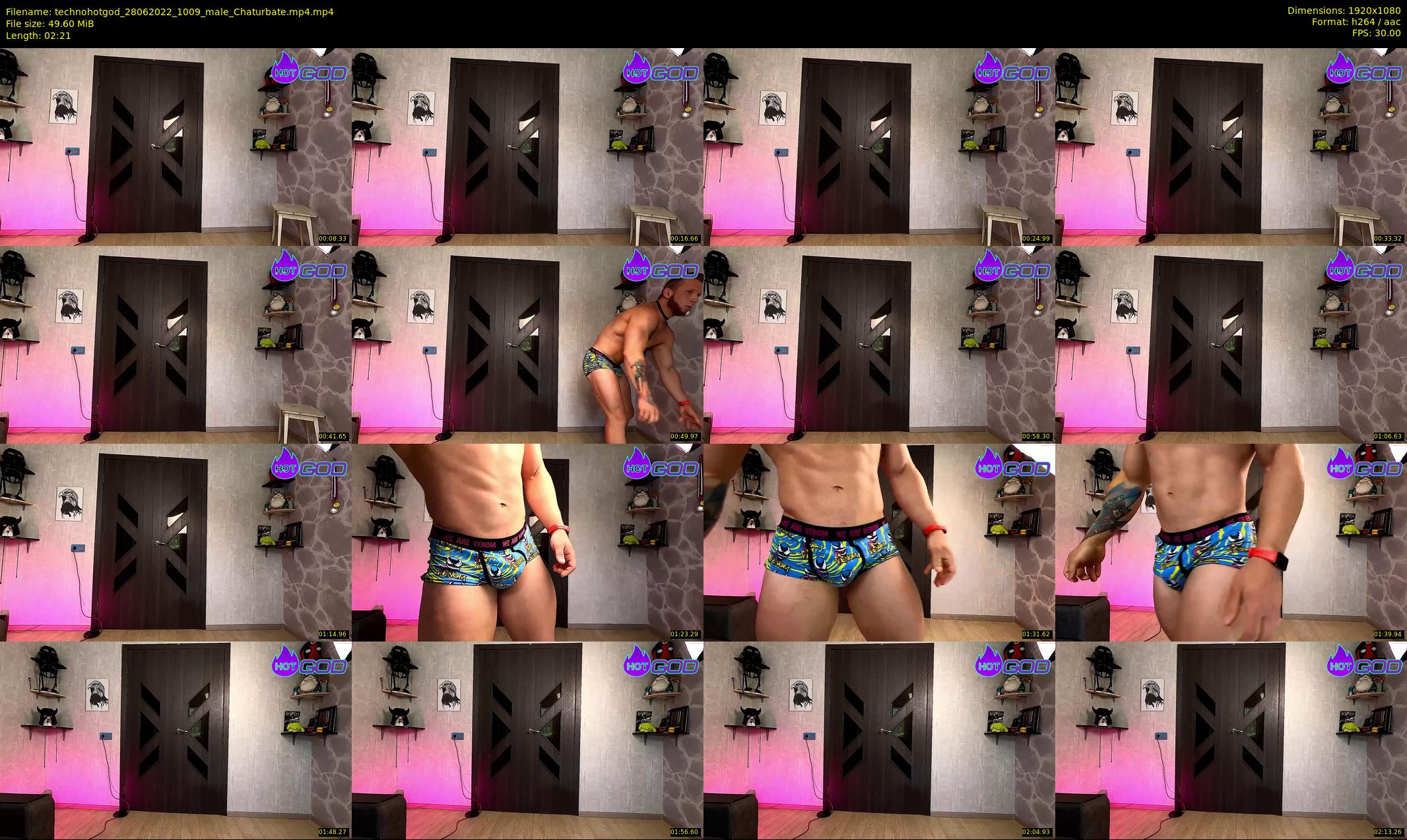 technohotgod — 3 minute Chaturbate male cam show recording, 1080p, Jun 28, 2022