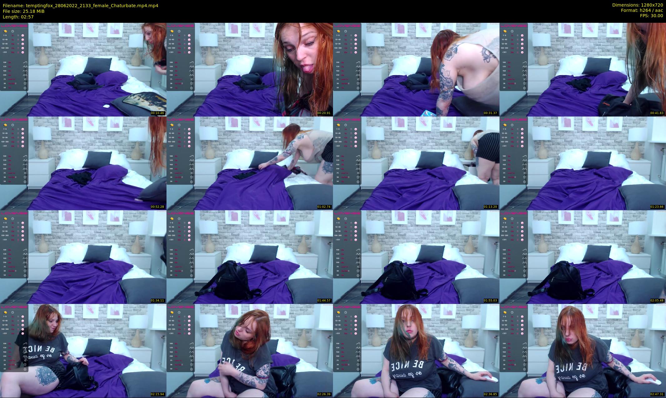 temptingfox — 3 minute Chaturbate female cam show recording, 720p, Jun 28, 2022