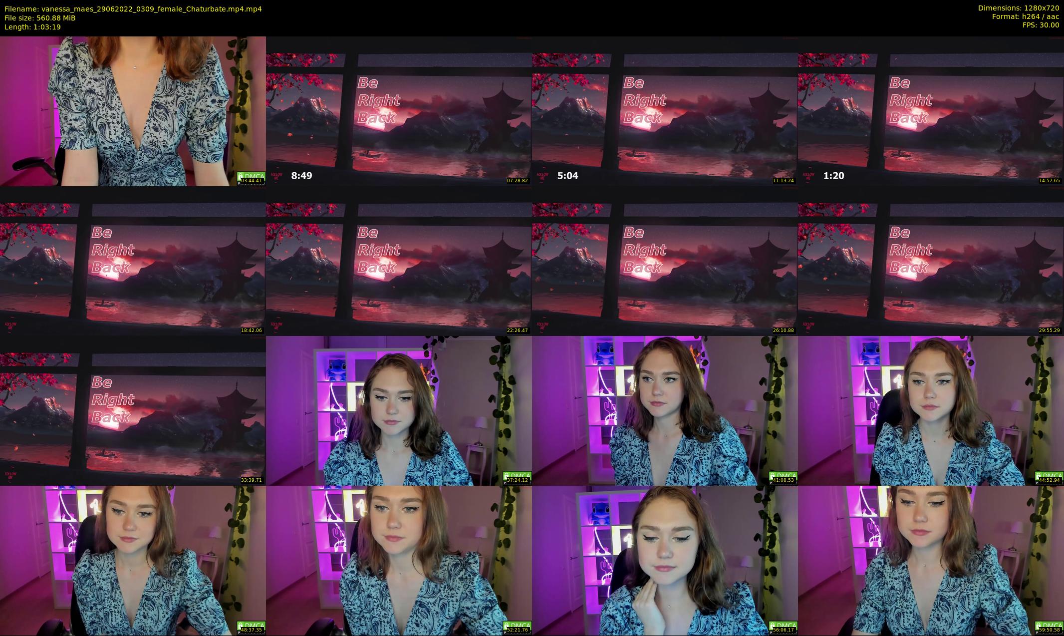 vanessa_maes — 64 minute Chaturbate female cam show recording, 720p, Jun 29, 2022