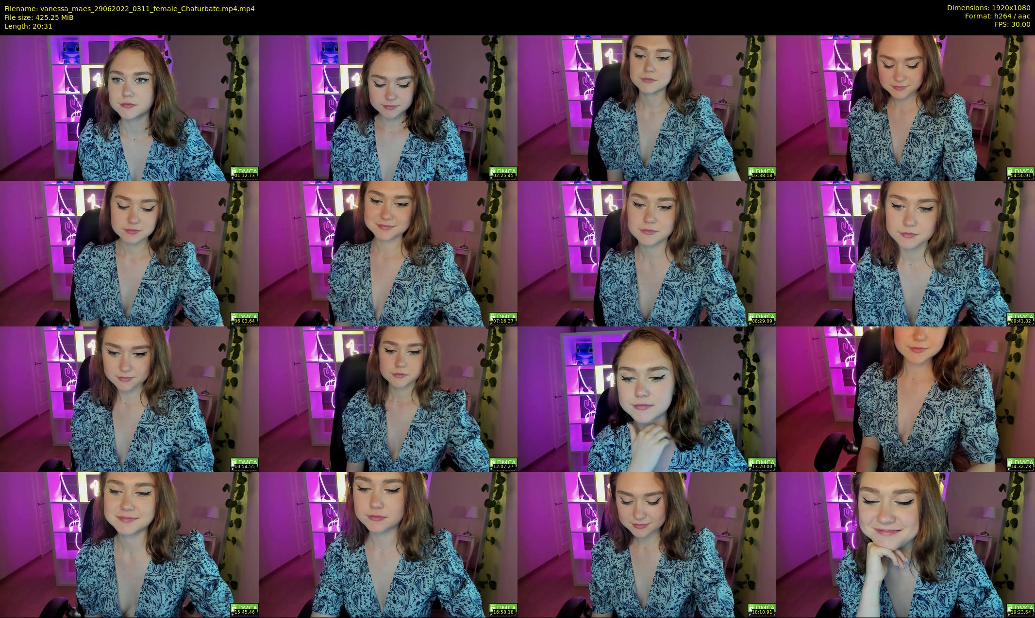 vanessa_maes — 21 minute Chaturbate female cam show recording, 1080p, Jun 29, 2022