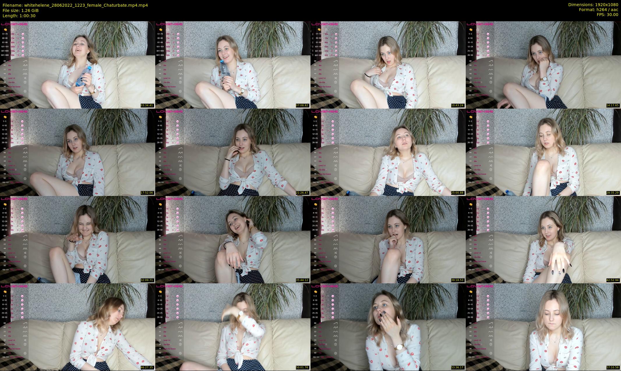 whitehelene — 61 minute Chaturbate female cam show recording, 1080p, Jun 28, 2022