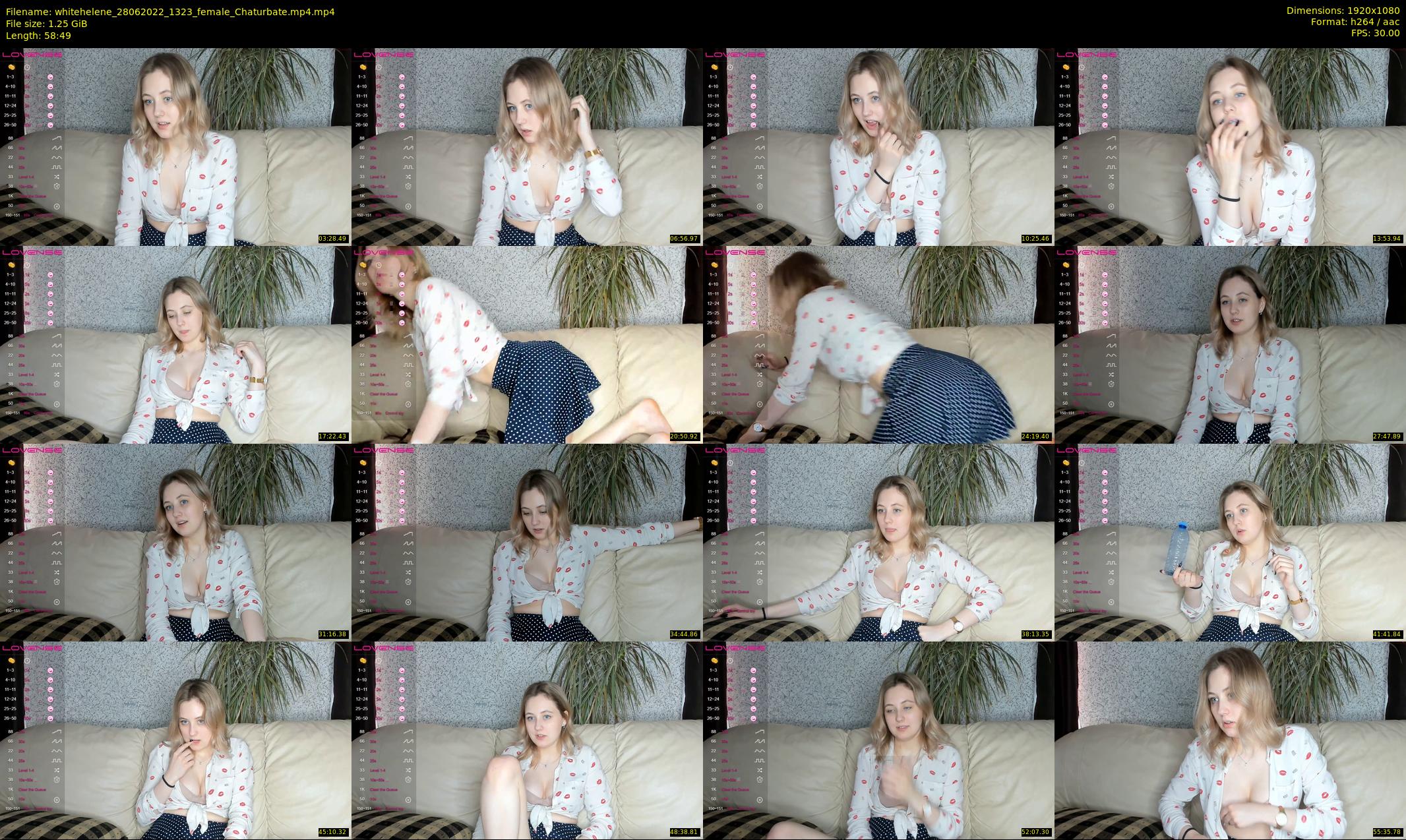 whitehelene — 59 minute Chaturbate female cam show recording, 1080p, Jun 28, 2022