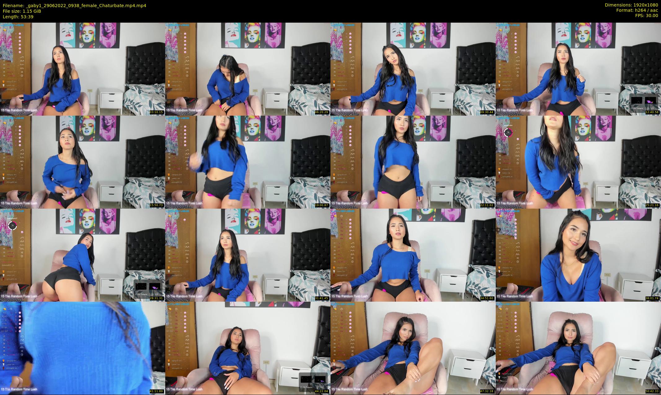 _gaby1 — 54 minute Chaturbate female cam show recording, 1080p, Jun 29, 2022
