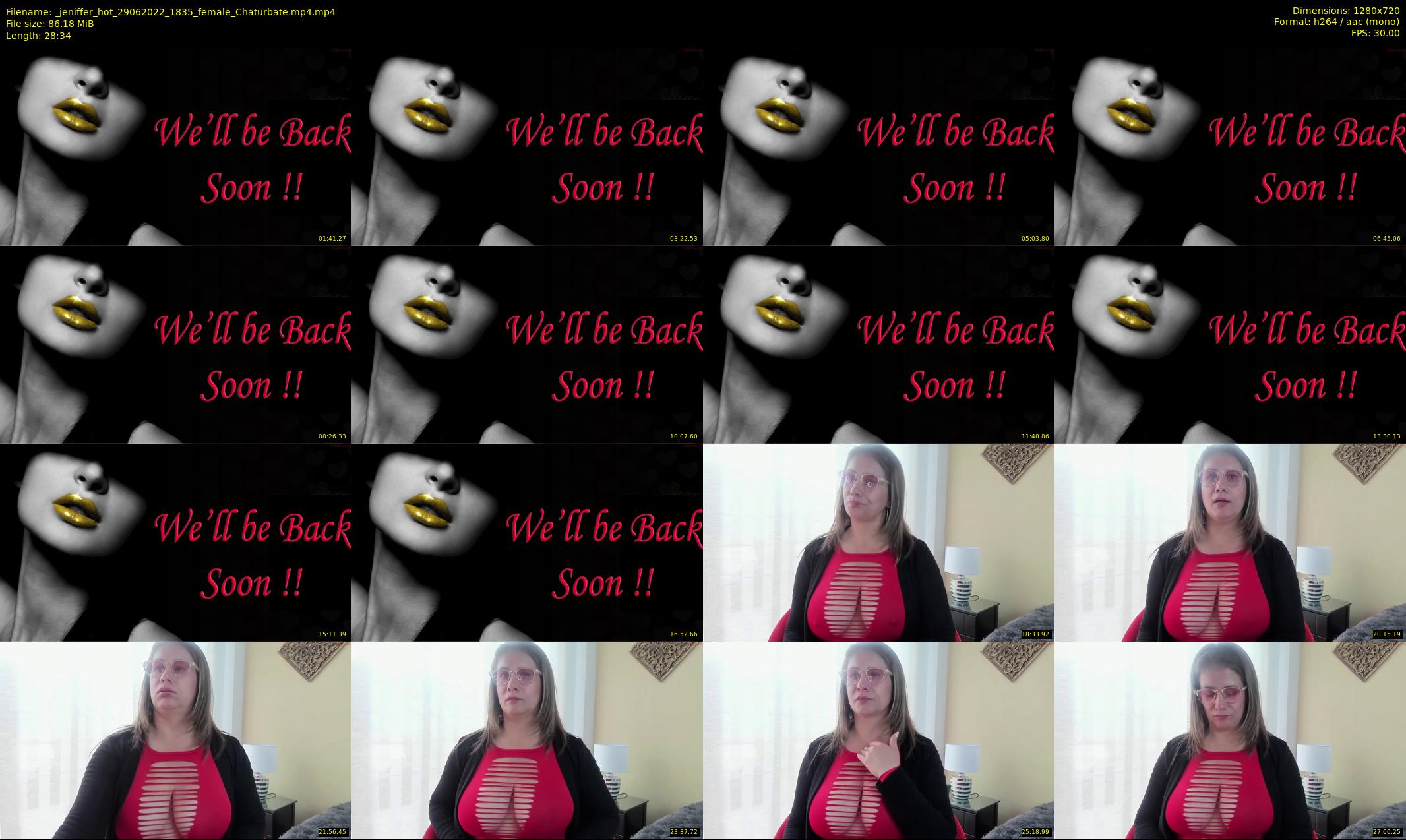 _jeniffer_hot — 29 minute Chaturbate female cam show recording, 720p, Jun 29, 2022