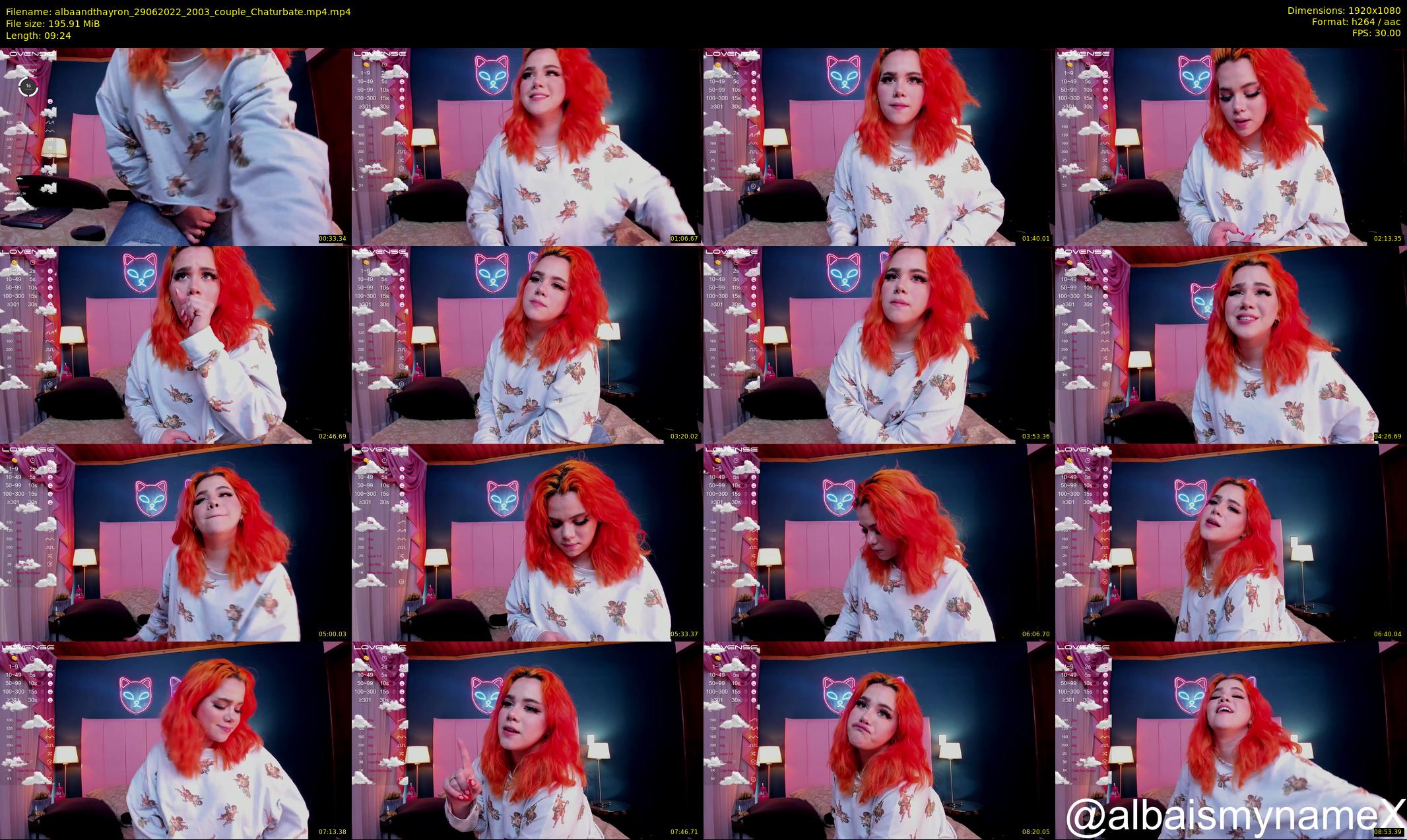 albaandthayron — 10 minute Chaturbate couple cam show recording, 1080p, Jun 29, 2022