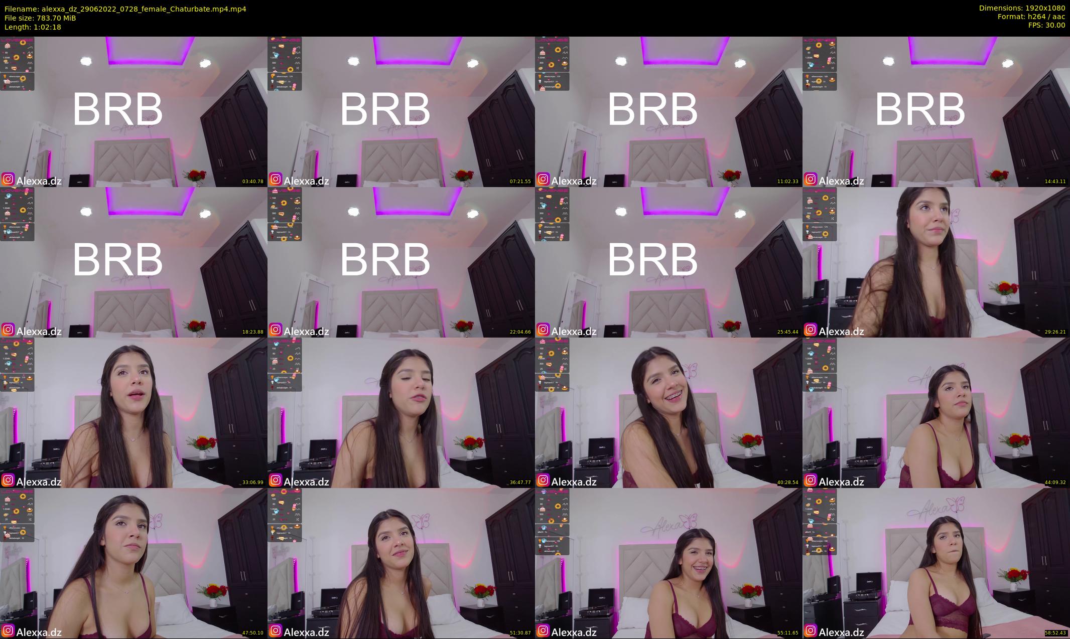 alexxa_dz — 63 minute Chaturbate female cam show recording, 1080p, Jun 29, 2022