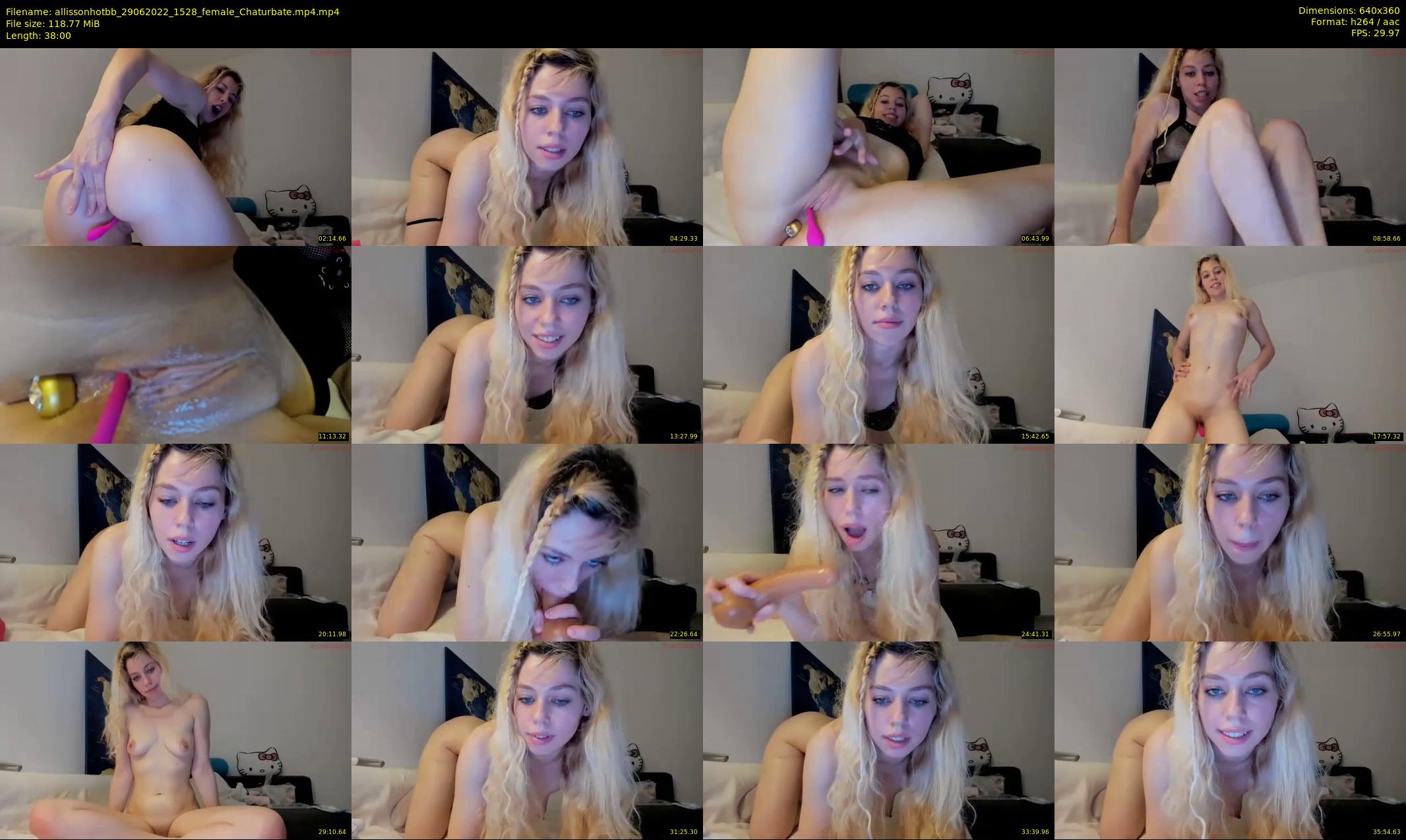 allissonhotbb — 38 minute Chaturbate female cam show recording, 360p, Jun 29, 2022