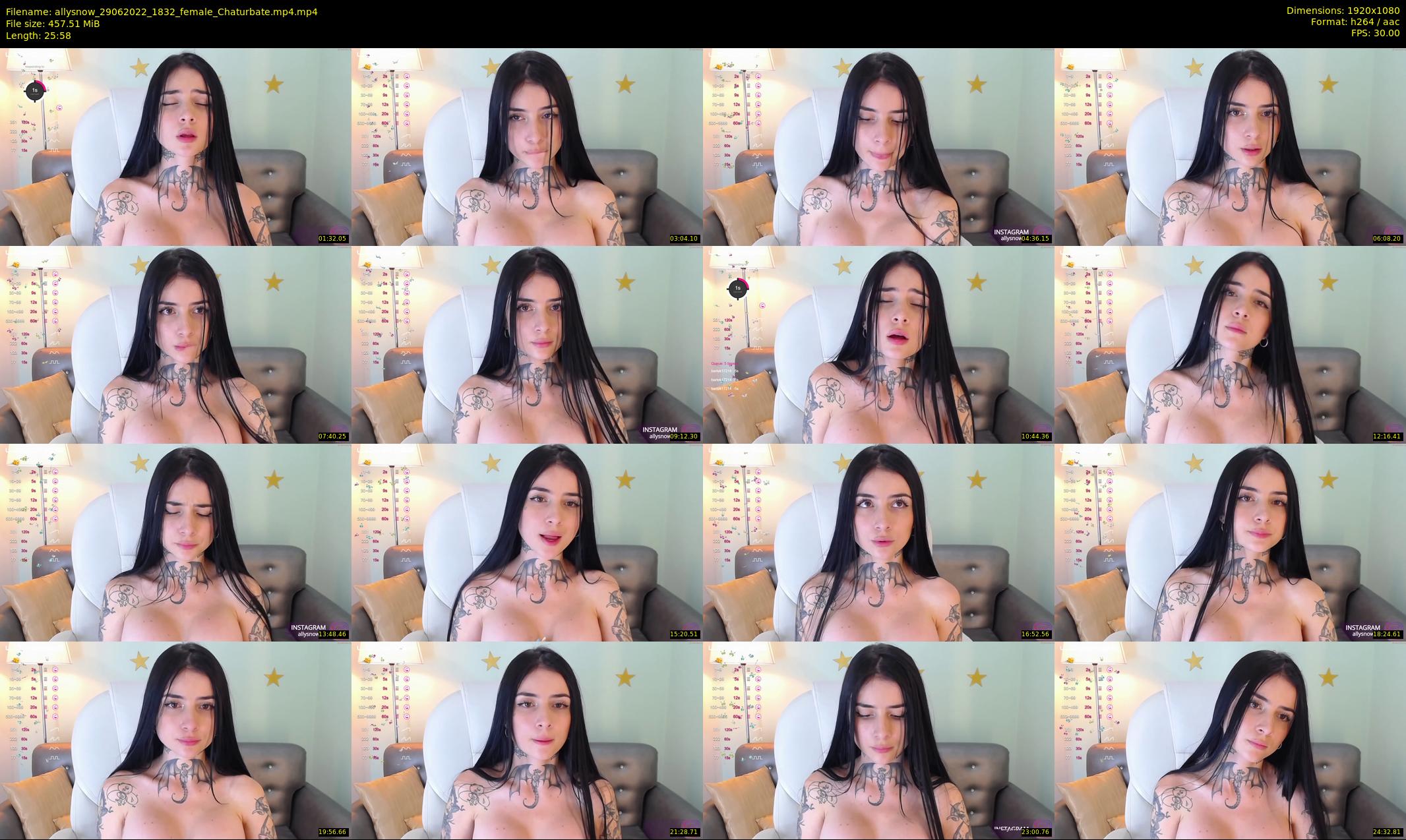 allysnow — 26 minute Chaturbate female cam show recording, 1080p, Jun 29, 2022