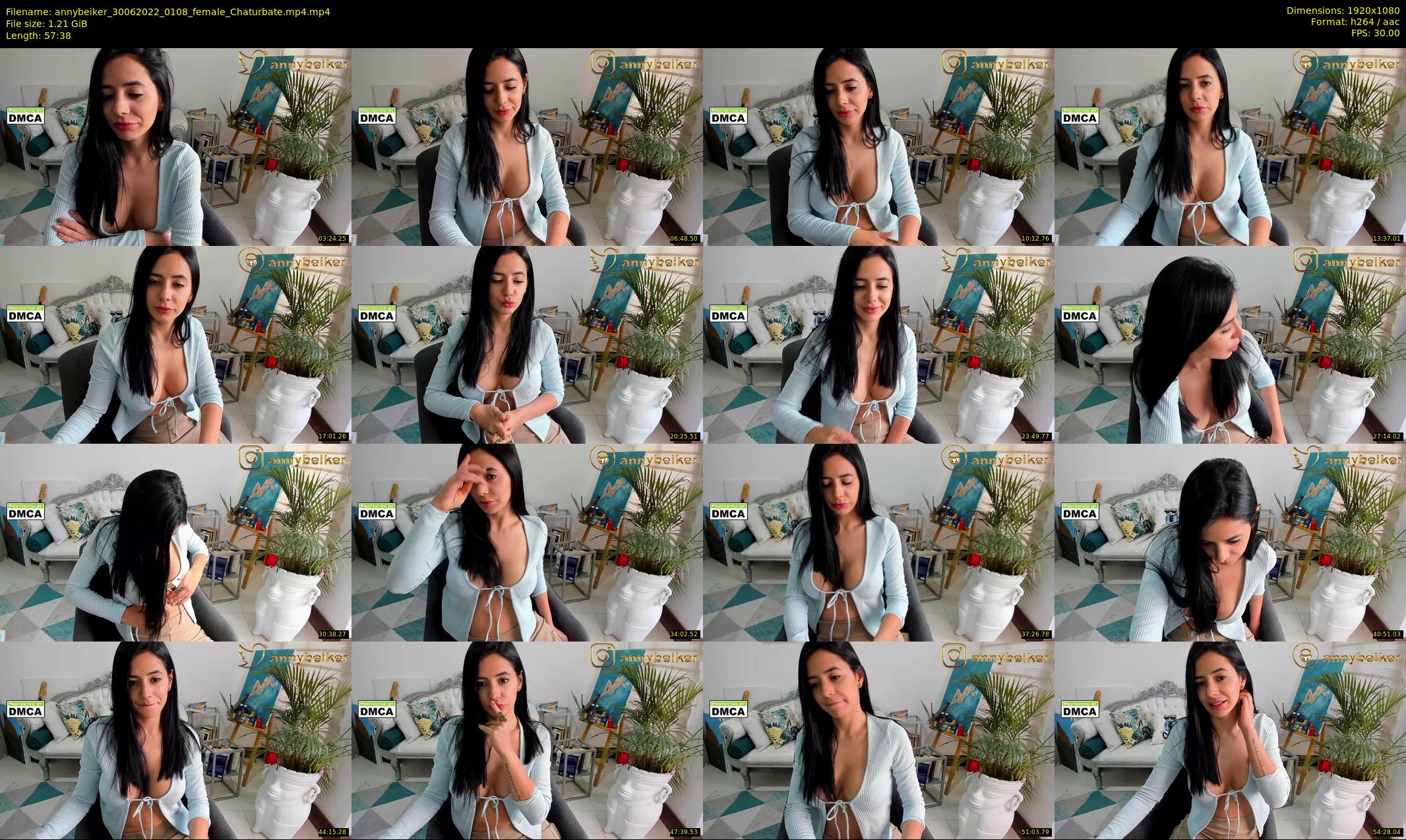 annybeiker — 58 minute Chaturbate female cam show recording, 1080p, Jun 30, 2022