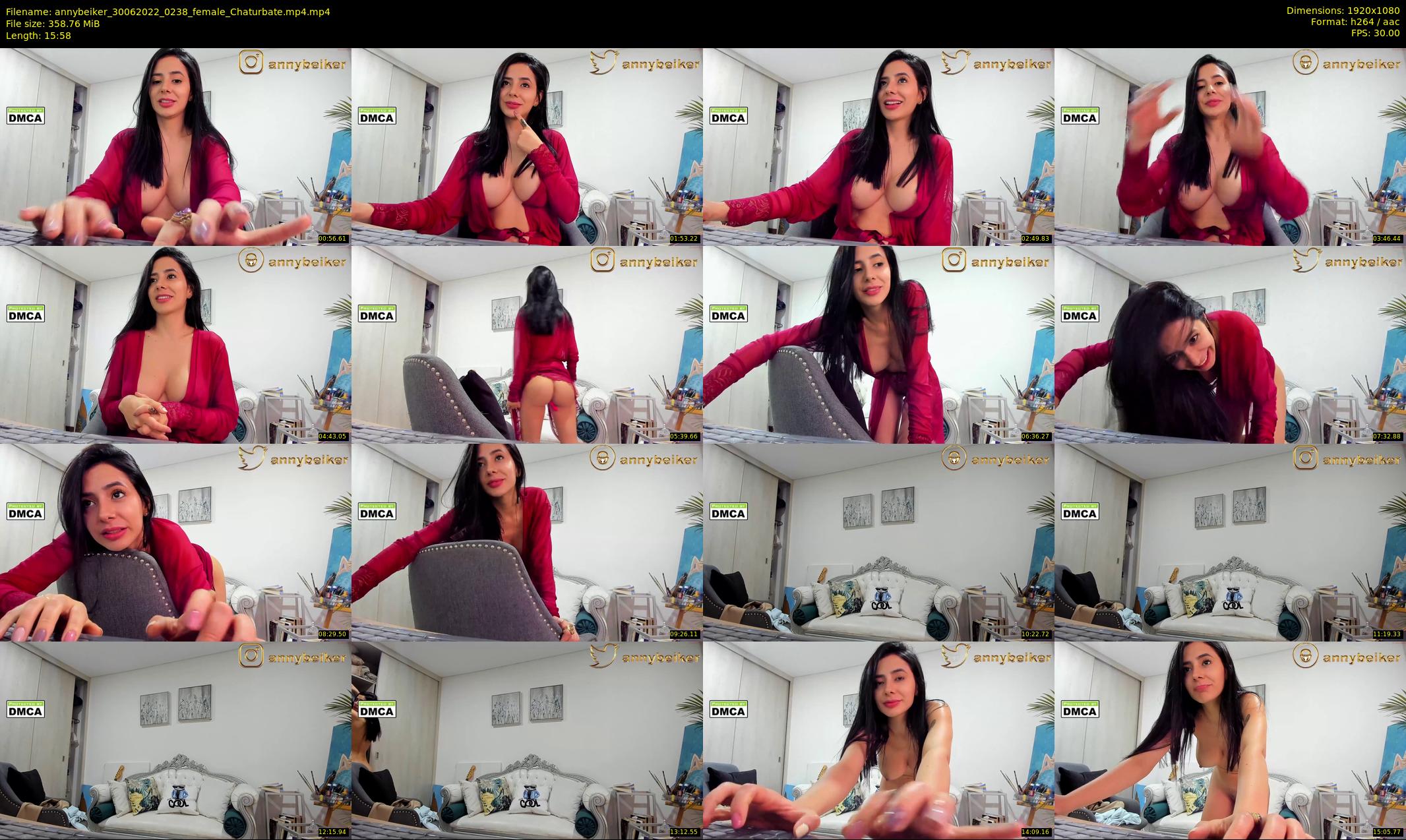annybeiker — 16 minute Chaturbate female cam show recording, 1080p, Jun 30, 2022