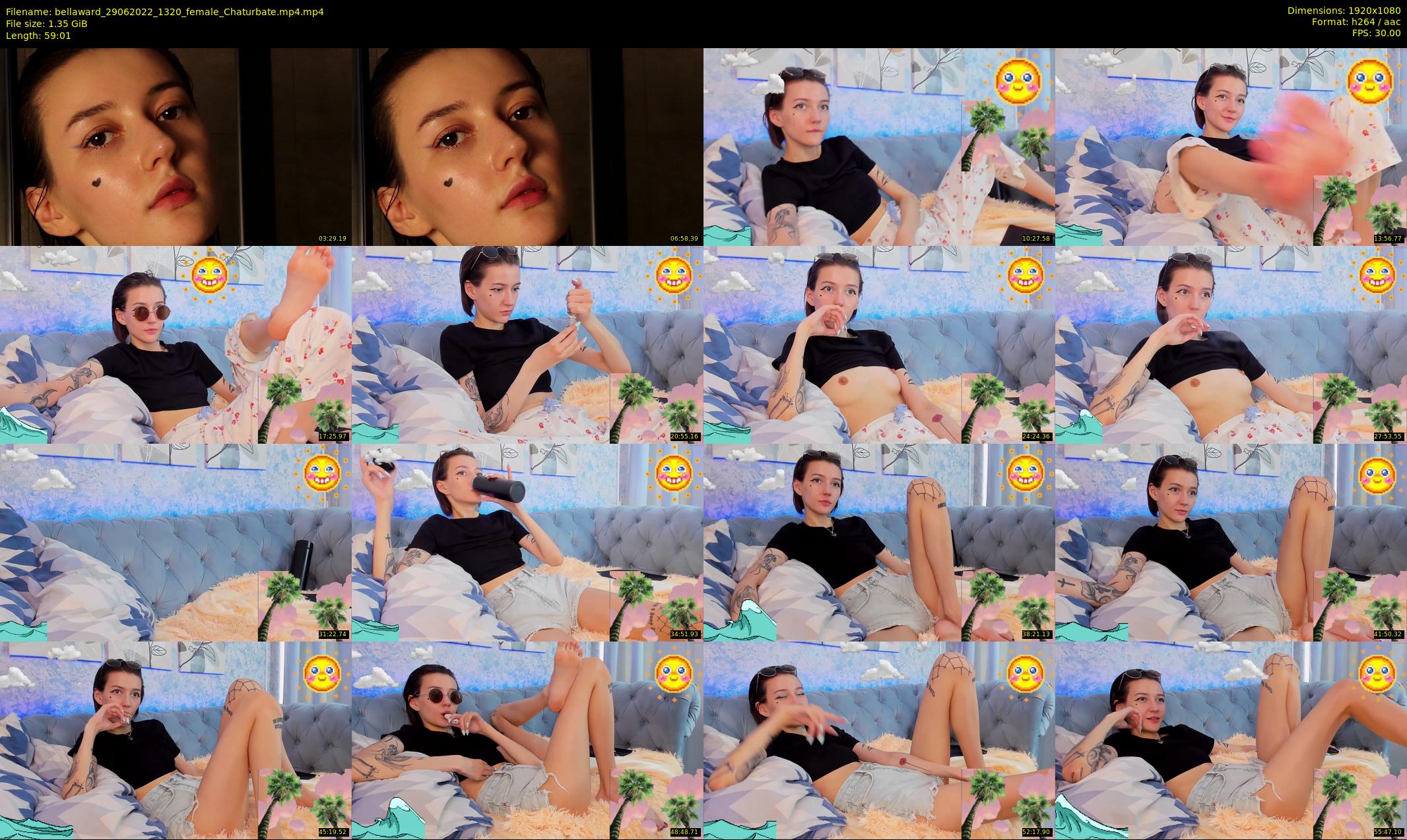 bellaward — 60 minute Chaturbate female cam show recording, 1080p, Jun 29, 2022