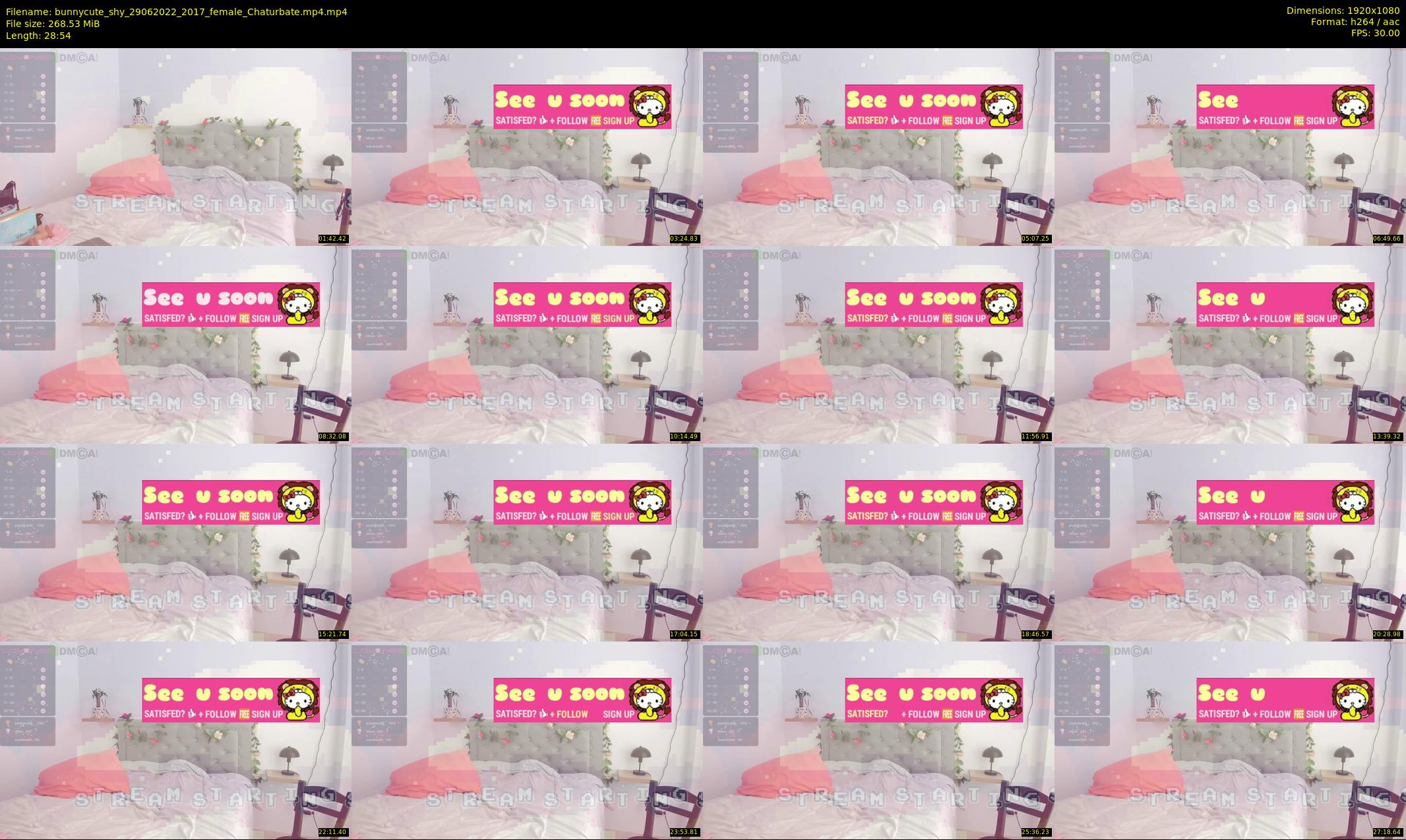 bunnycute_shy — 29 minute Chaturbate female cam show recording, 1080p, Jun 29, 2022