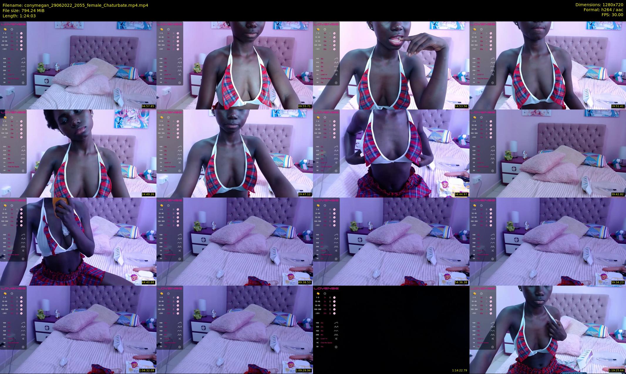 conymegan — 85 minute Chaturbate female cam show recording, 720p, Jun 29, 2022