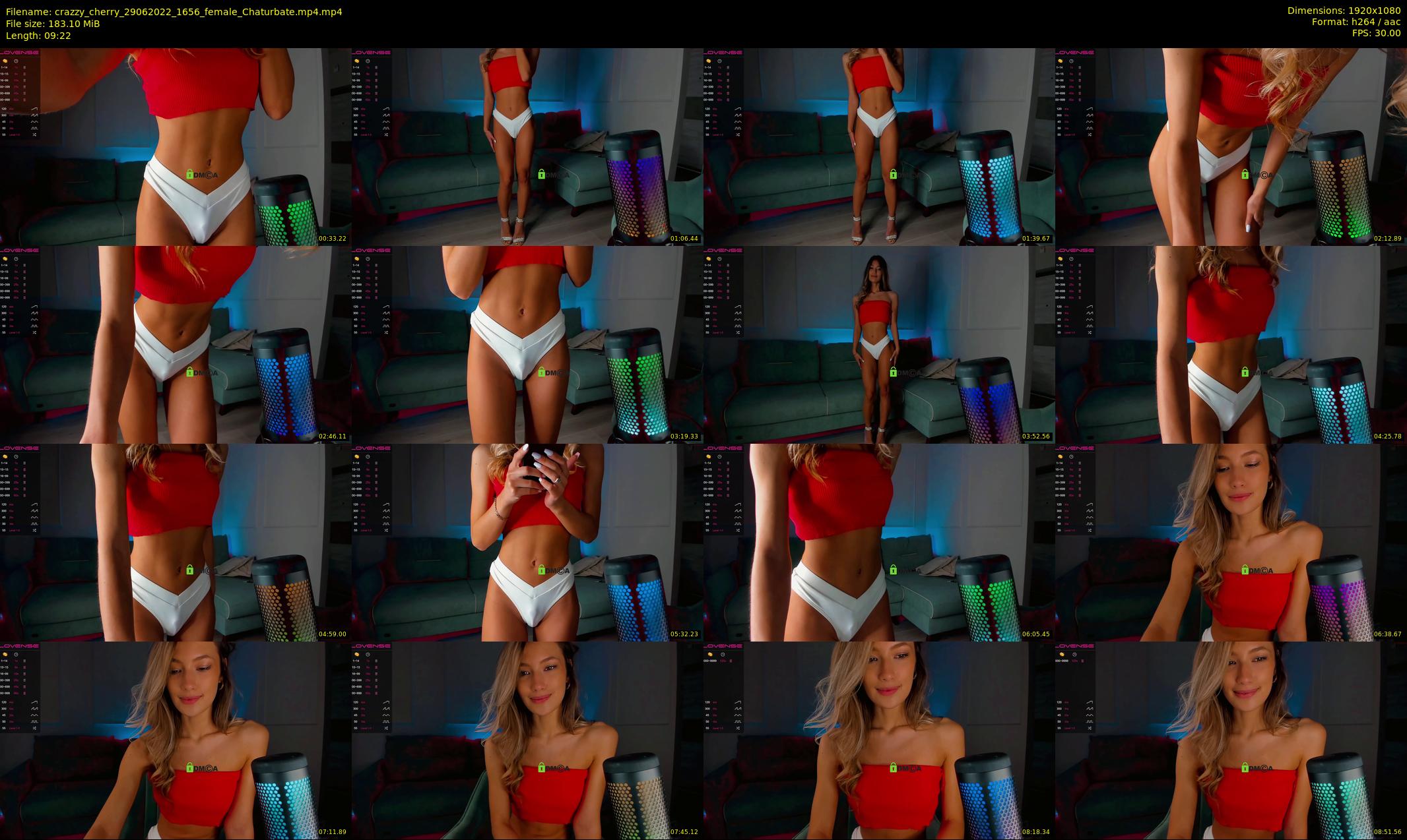 crazzy_cherry — 10 minute Chaturbate female cam show recording, 1080p, Jun 29, 2022