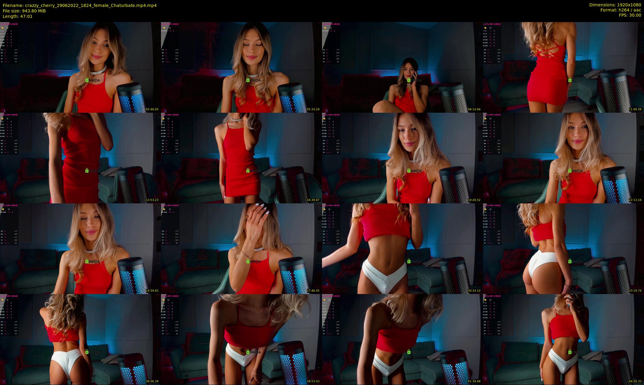 crazzy_cherry — 48 minute Chaturbate female cam show recording, 1080p, Jun 29, 2022