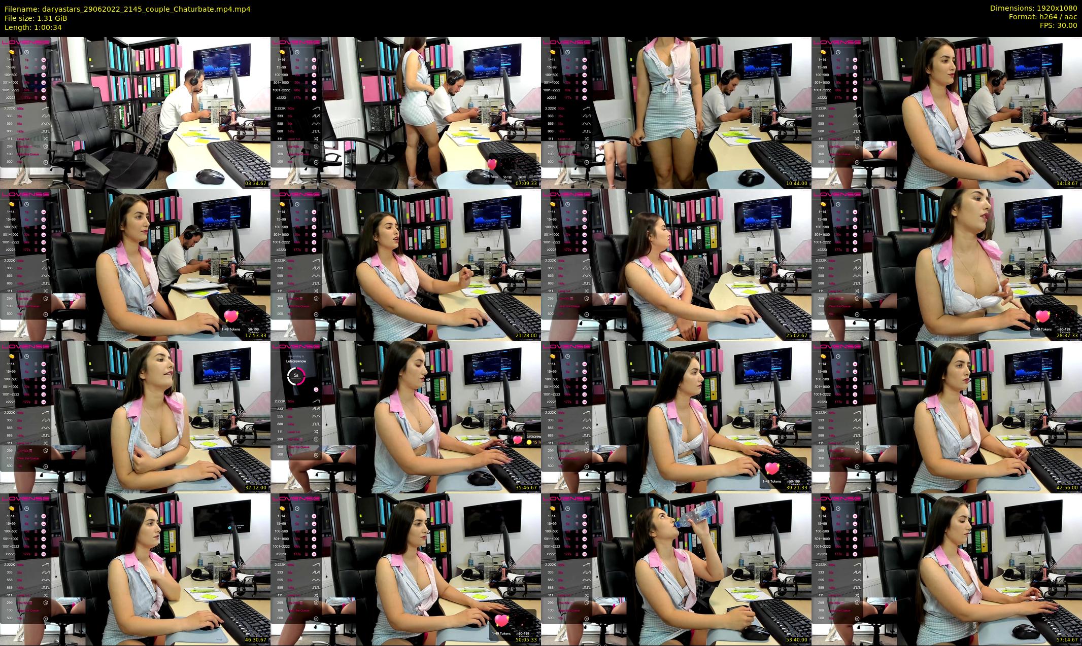 daryastars — 61 minute Chaturbate couple cam show recording, 1080p, Jun 29, 2022