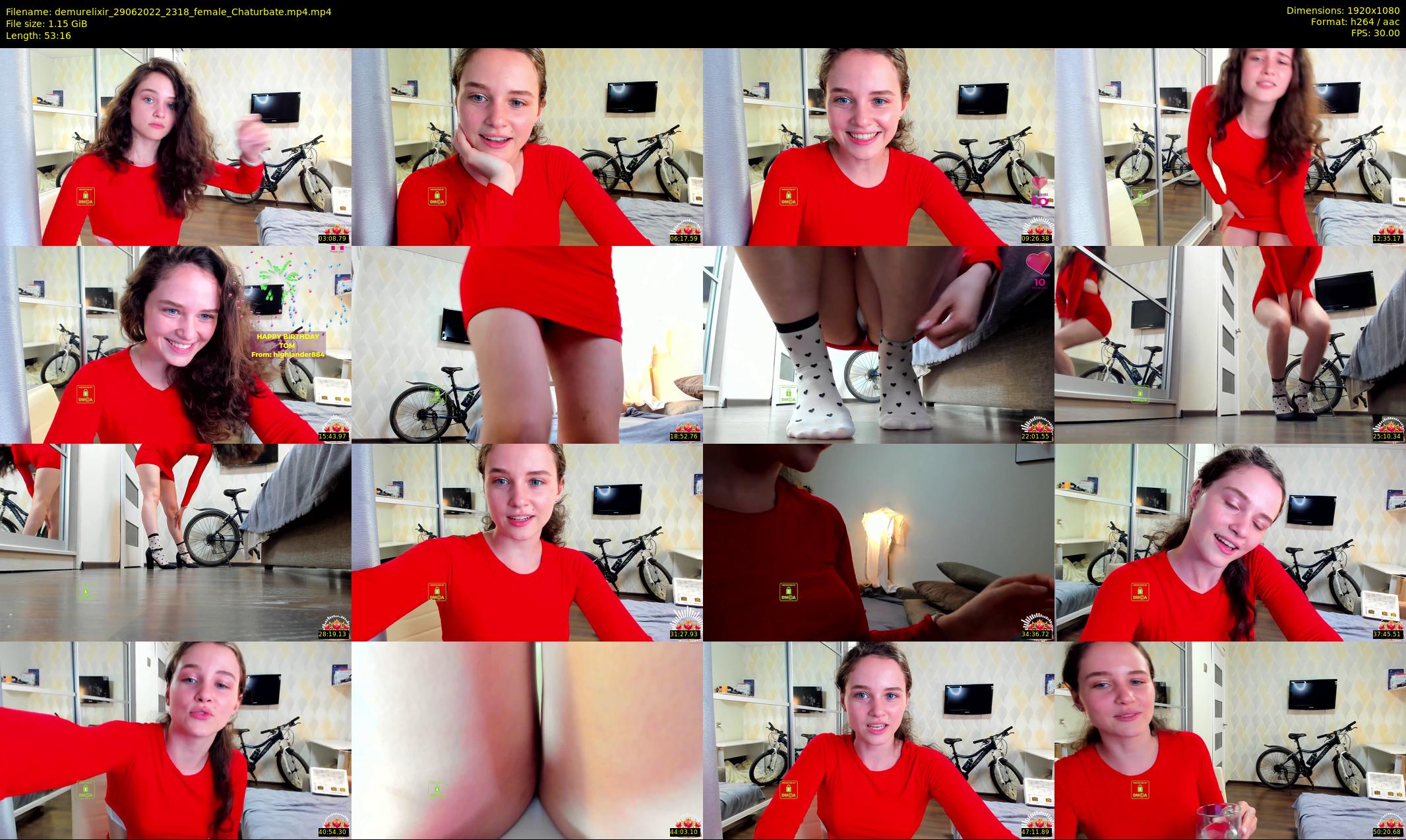 demurelixir — 54 minute Chaturbate female cam show recording, 1080p, Jun 29, 2022