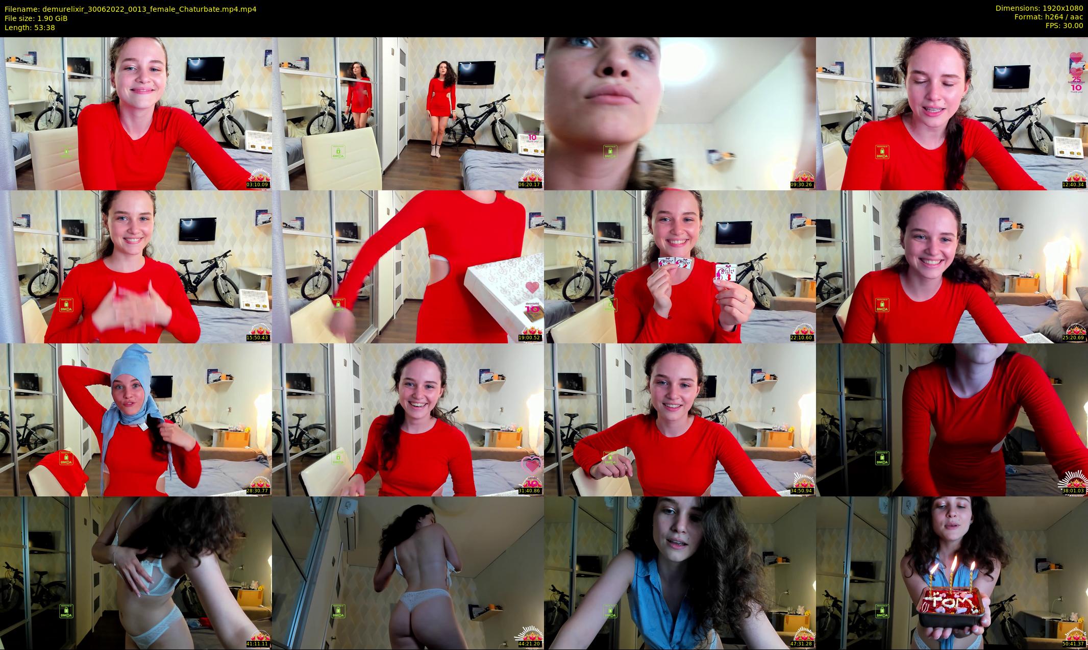 demurelixir — 54 minute Chaturbate female cam show recording, 1080p, Jun 30, 2022