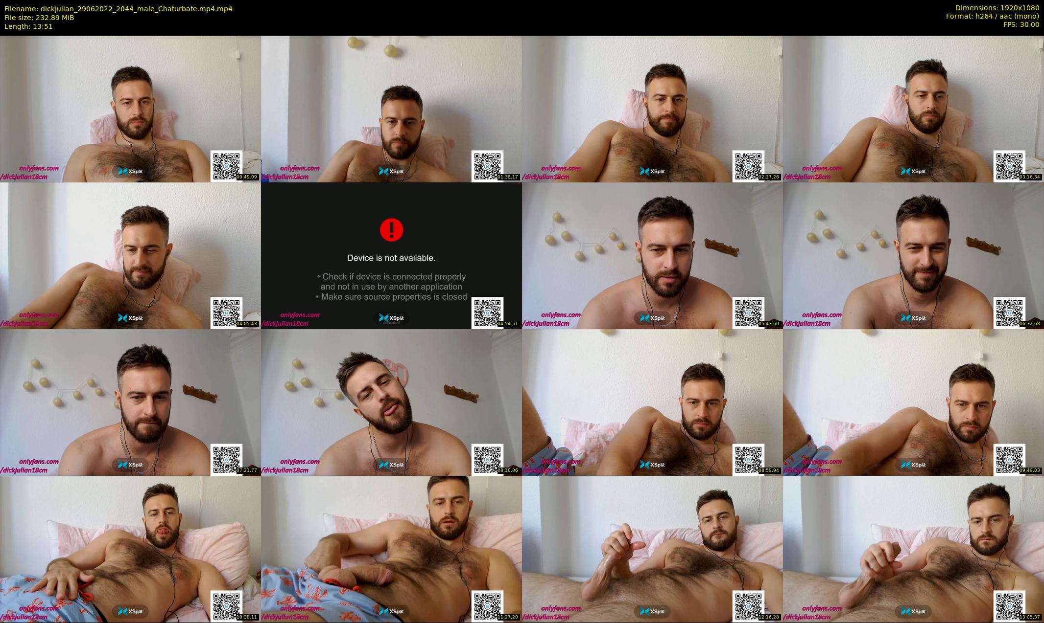 dickjulian — 14 minute Chaturbate male cam show recording, 1080p, Jun 29, 2022