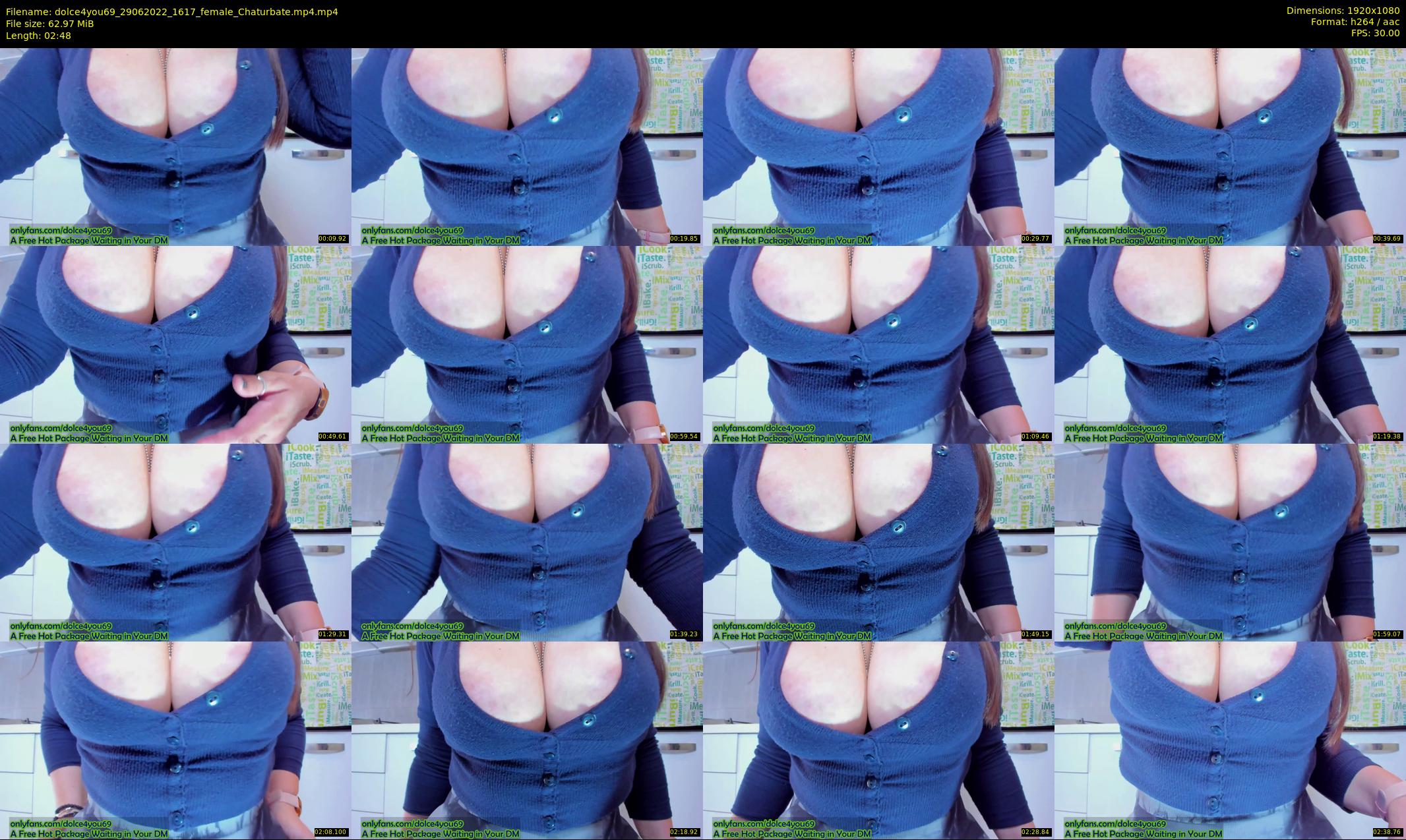 dolce4you69 — 3 minute Chaturbate female cam show recording, 1080p, Jun 29, 2022
