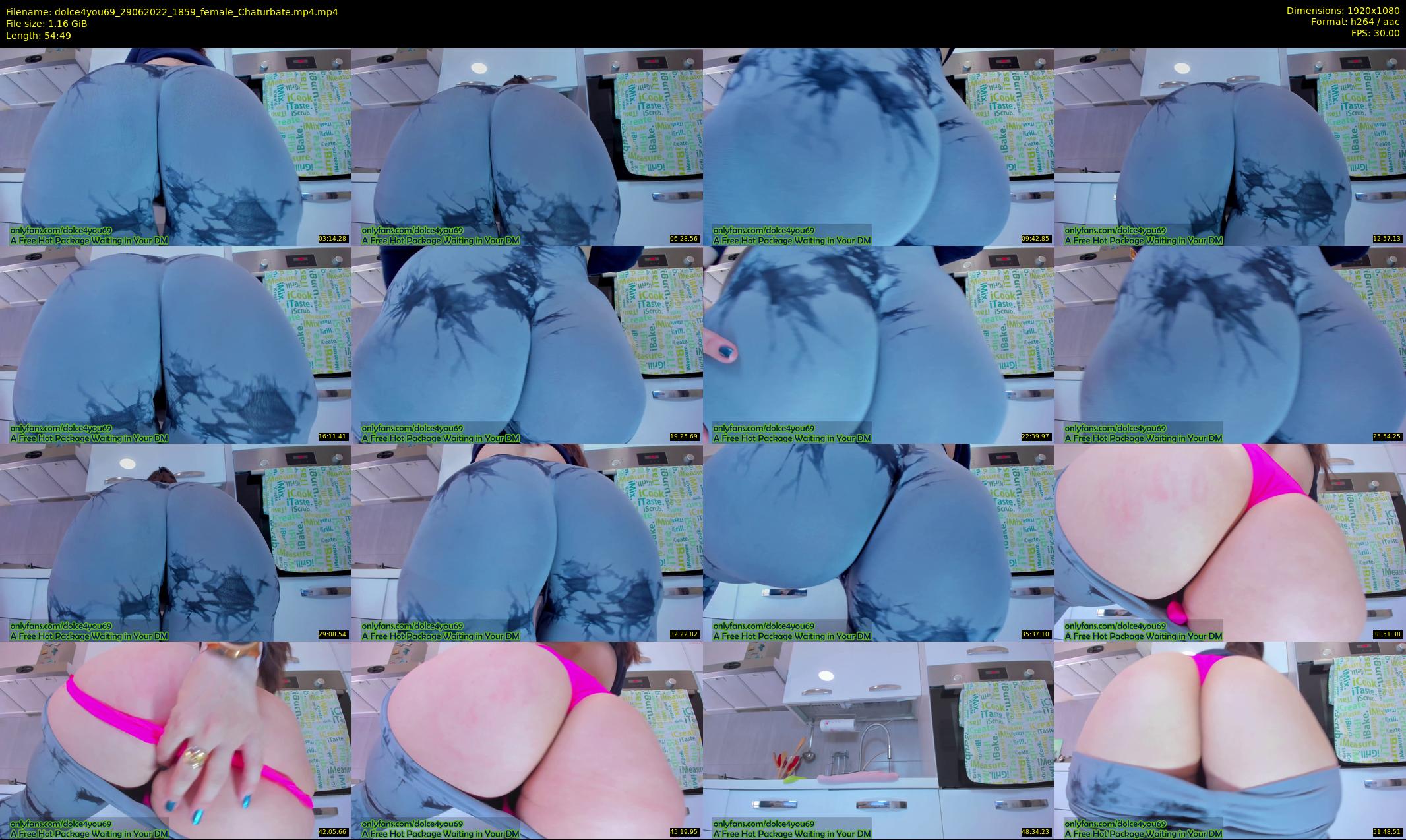 dolce4you69 — 55 minute Chaturbate female cam show recording, 1080p, Jun 29, 2022