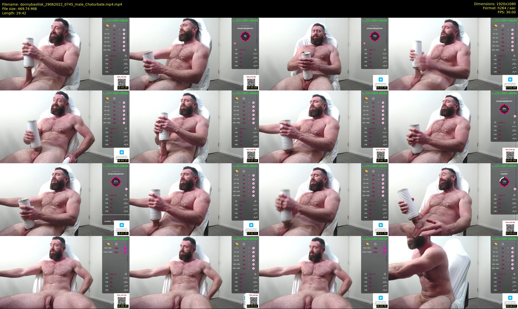 donnybasilisk — 30 minute Chaturbate male cam show recording, 1080p, Jun 29, 2022