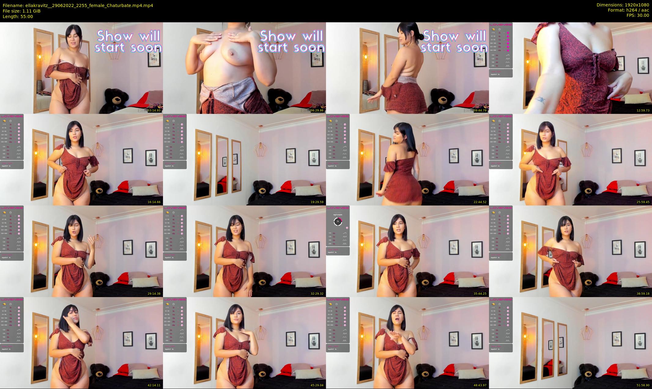 ellakravitz_ — 55 minute Chaturbate female cam show recording, 1080p, Jun 29, 2022
