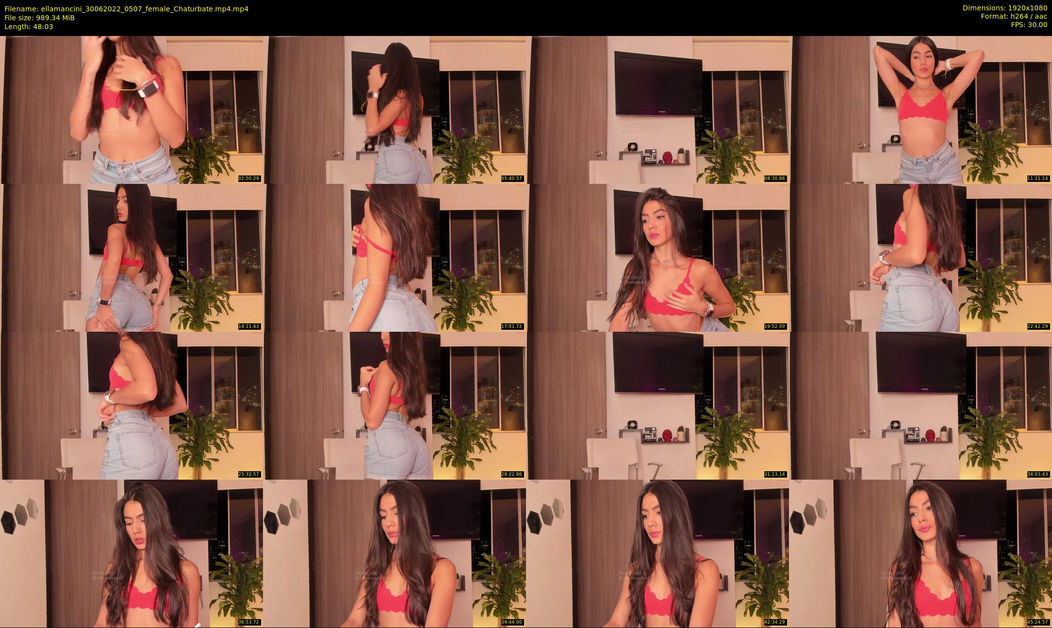 ellamancini — 49 minute Chaturbate female cam show recording, 1080p, Jun 30, 2022