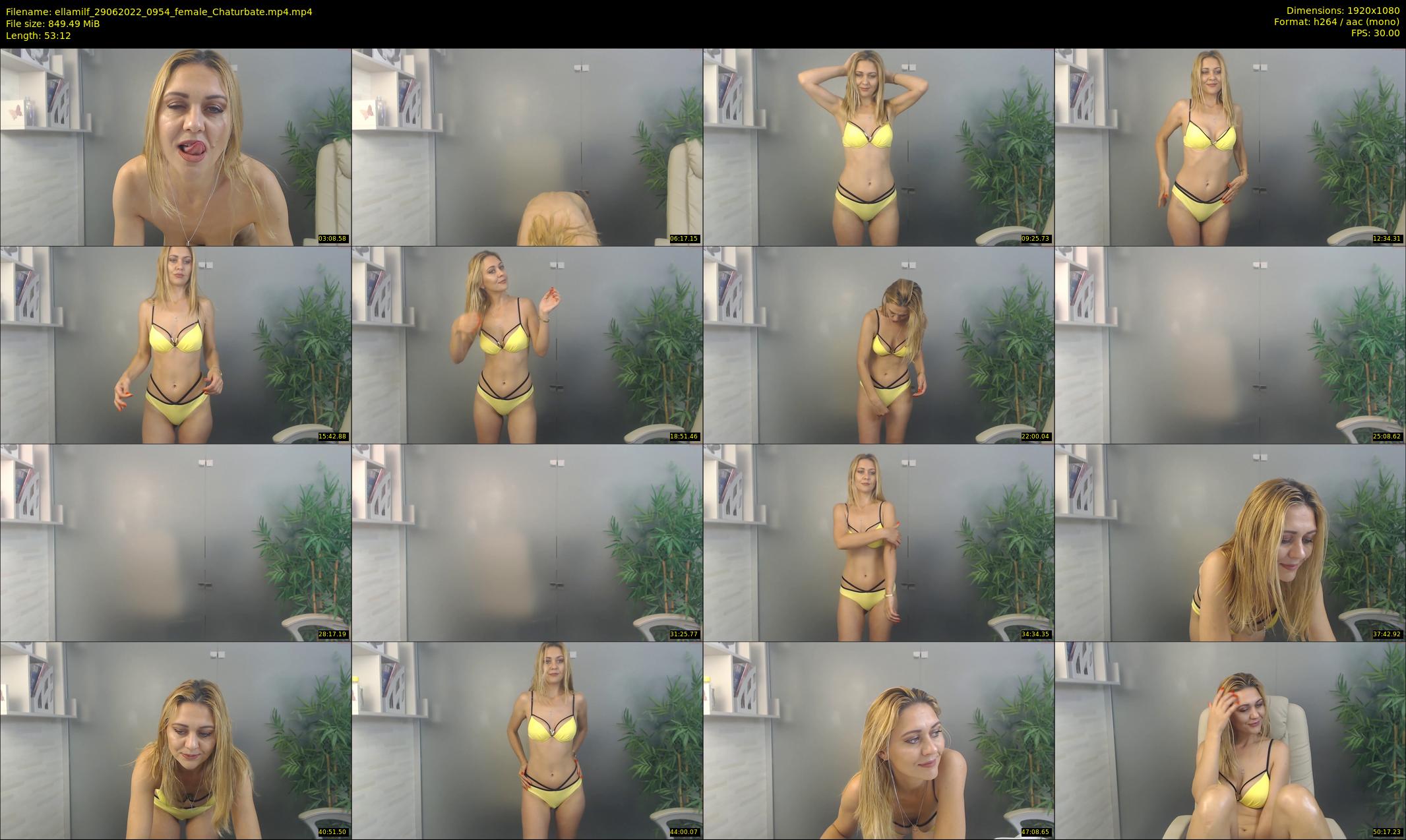 ellamilf — 54 minute Chaturbate female cam show recording, 1080p, Jun 29, 2022