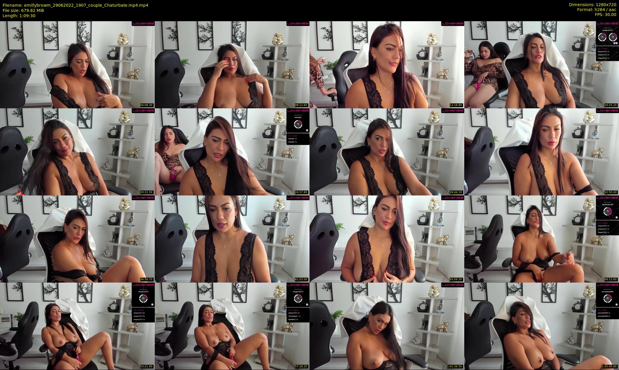 emillybrowm — 70 minute Chaturbate couple cam show recording, 720p, Jun 29, 2022