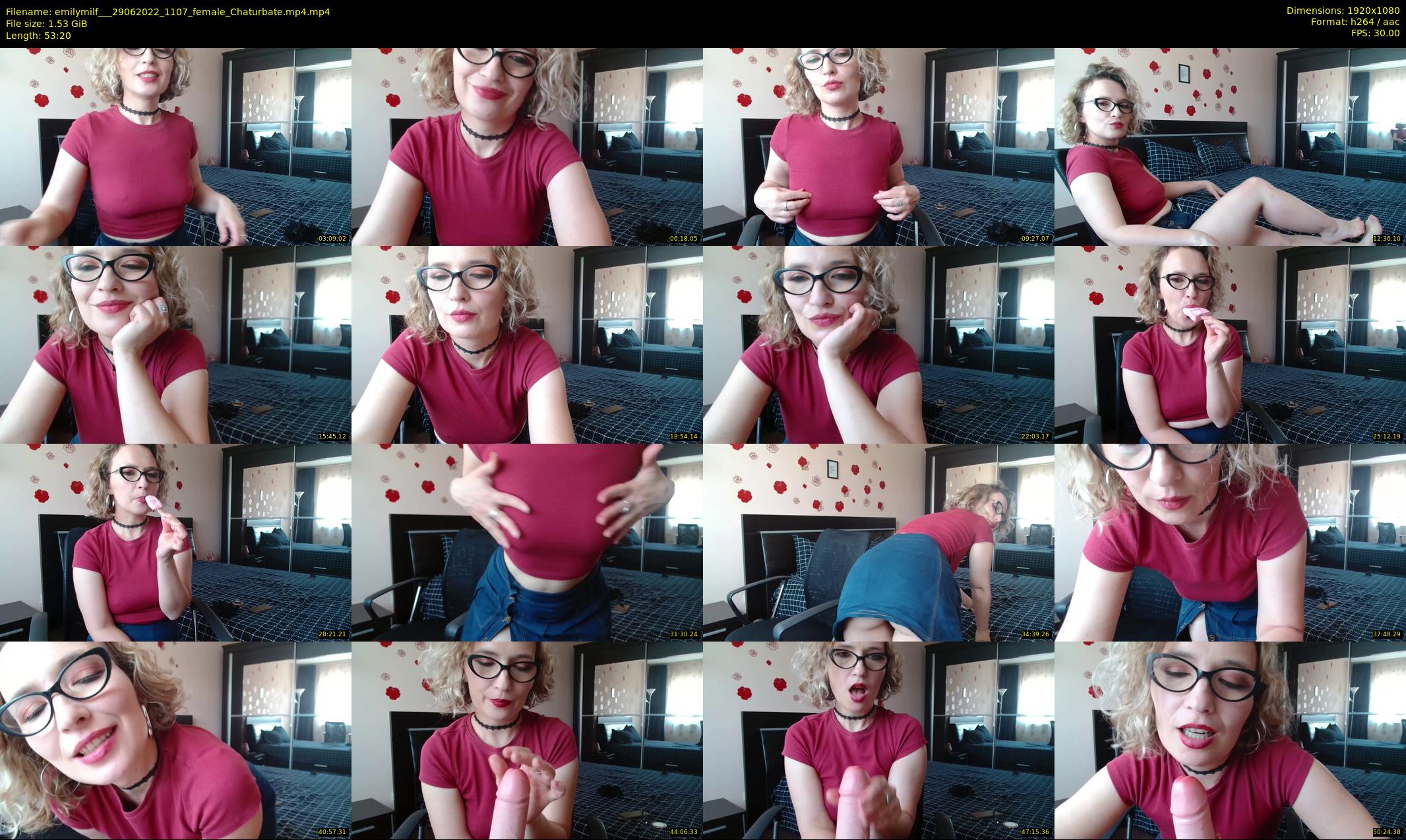 emilymilf__ — 54 minute Chaturbate female cam show recording, 1080p, Jun 29, 2022