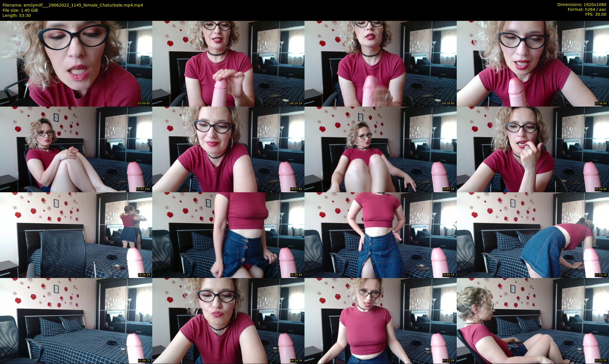 emilymilf__ — 54 minute Chaturbate female cam show recording, 1080p, Jun 29, 2022